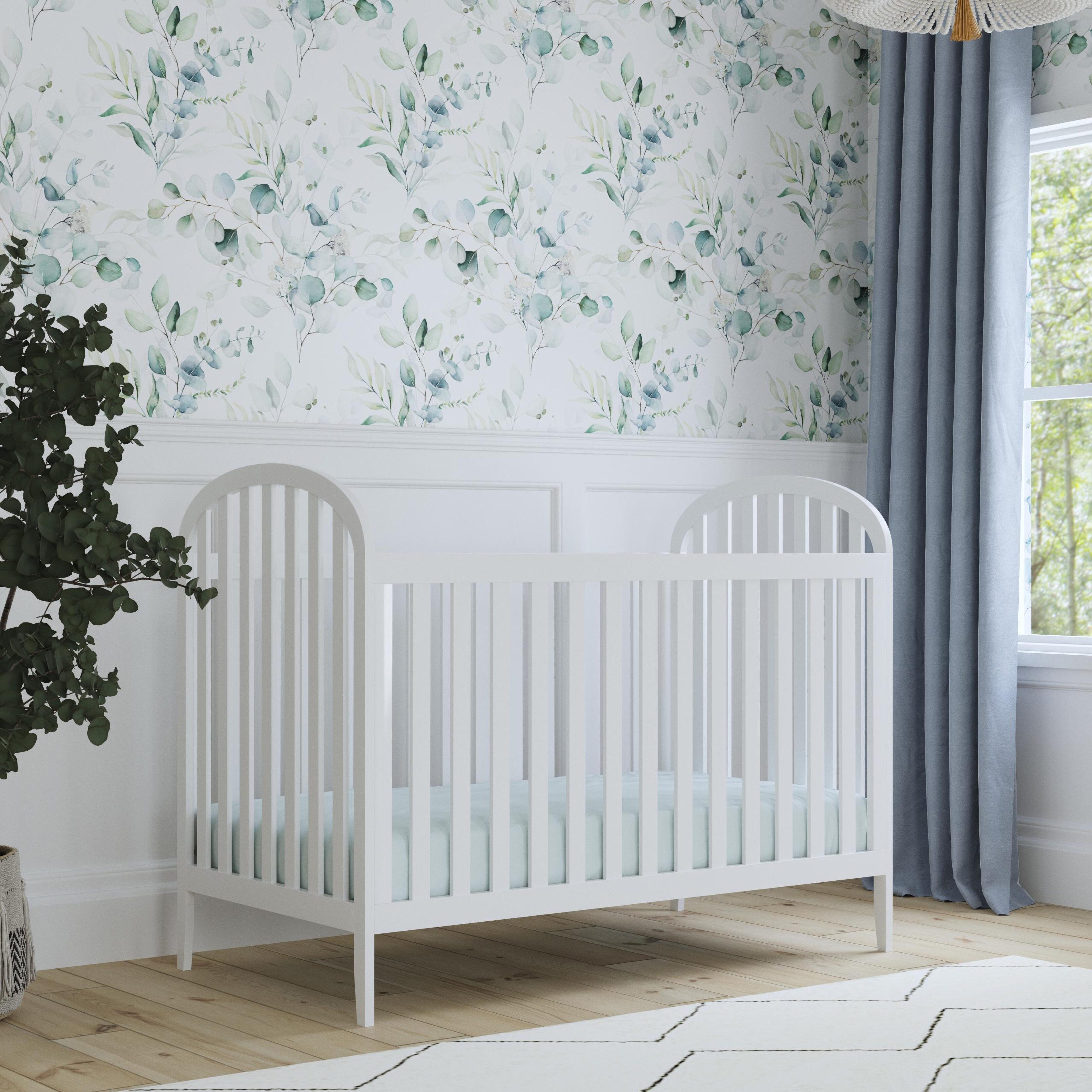 Beau 3-in-1 Convertible Crib, White, large