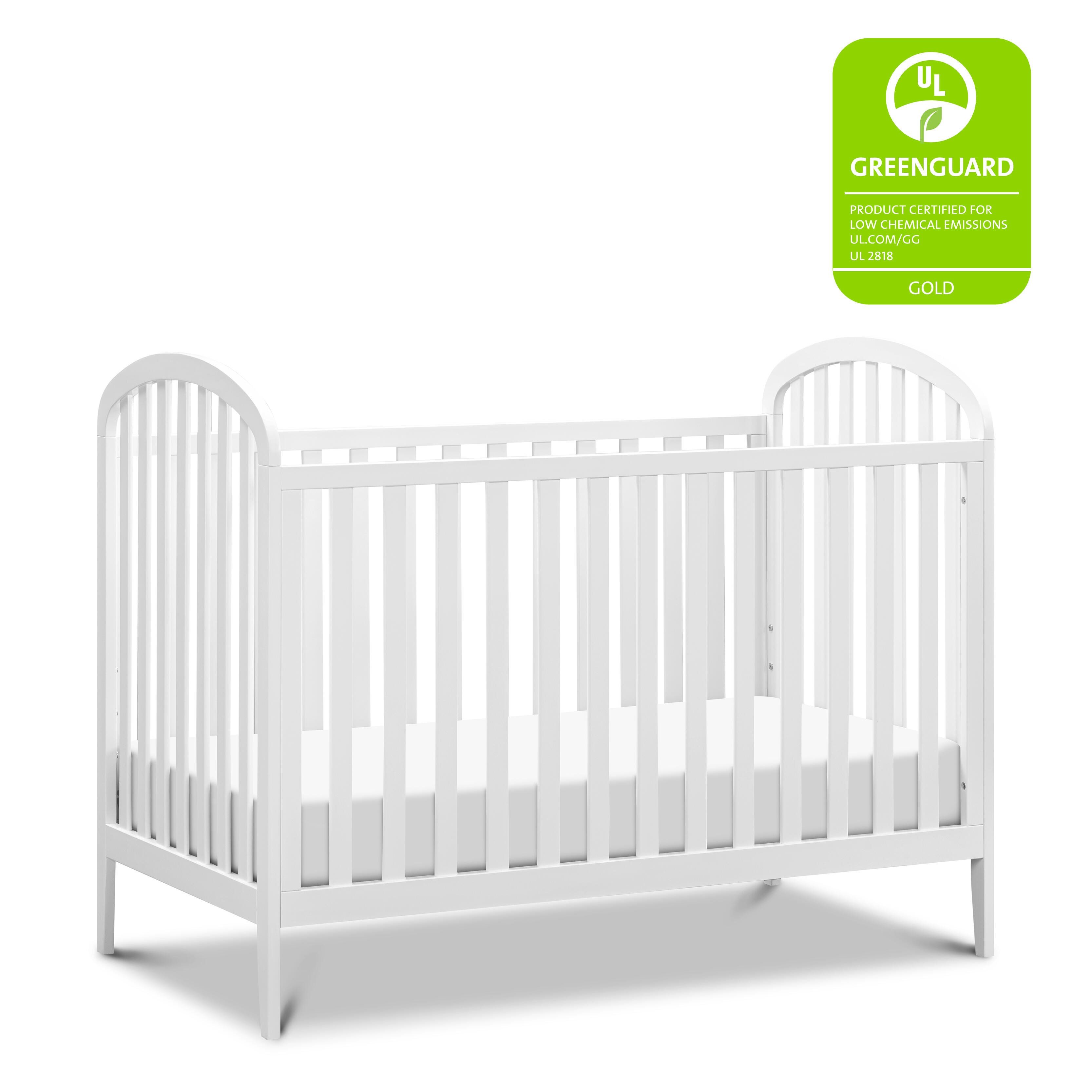 Beau 3-in-1 Convertible Crib, White, large