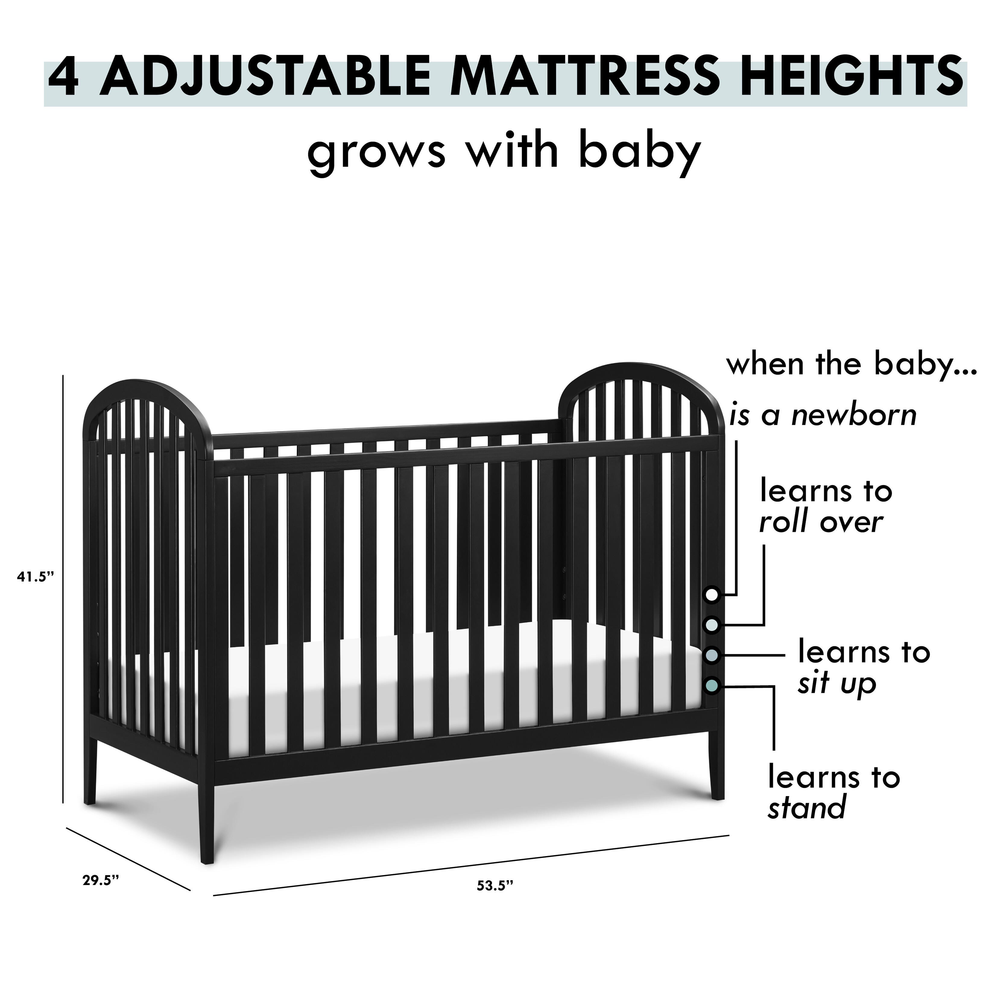 Beau 3-in-1 Convertible Crib, , large