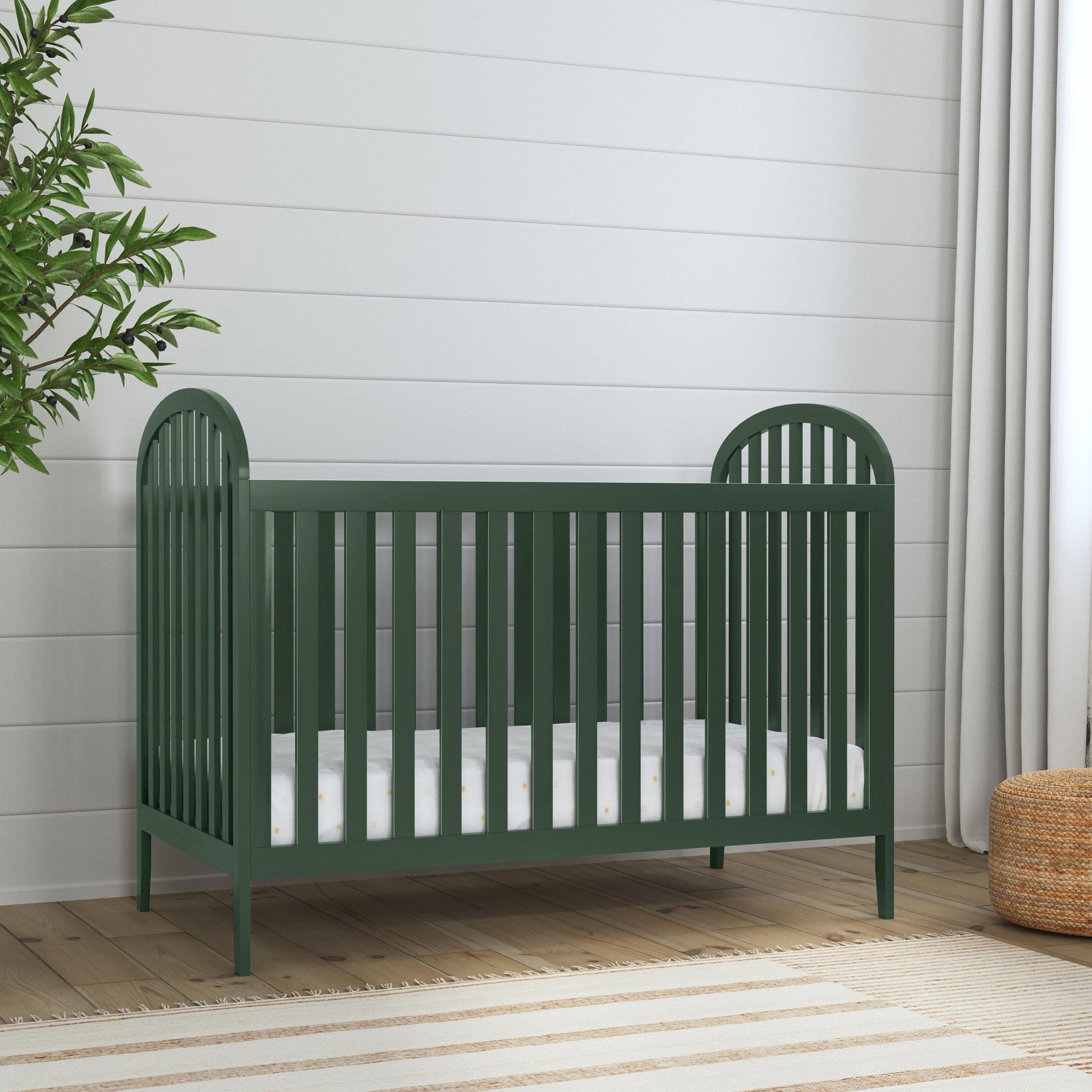 Beau 3-in-1 Convertible Crib, Forest Green, large