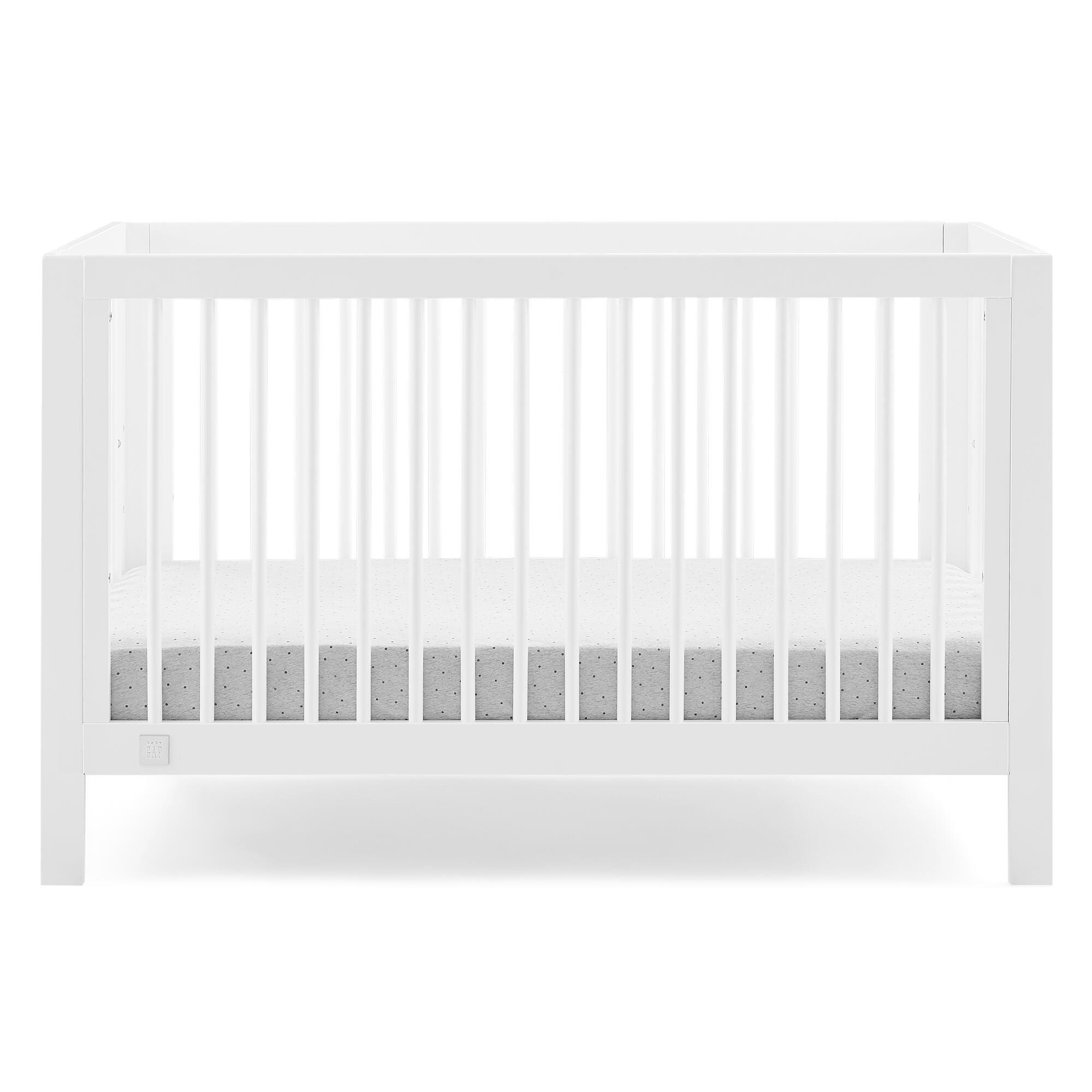 babyGap by Delta Children Charlie 6-in-1 Convertible Crib, Bianca White, large