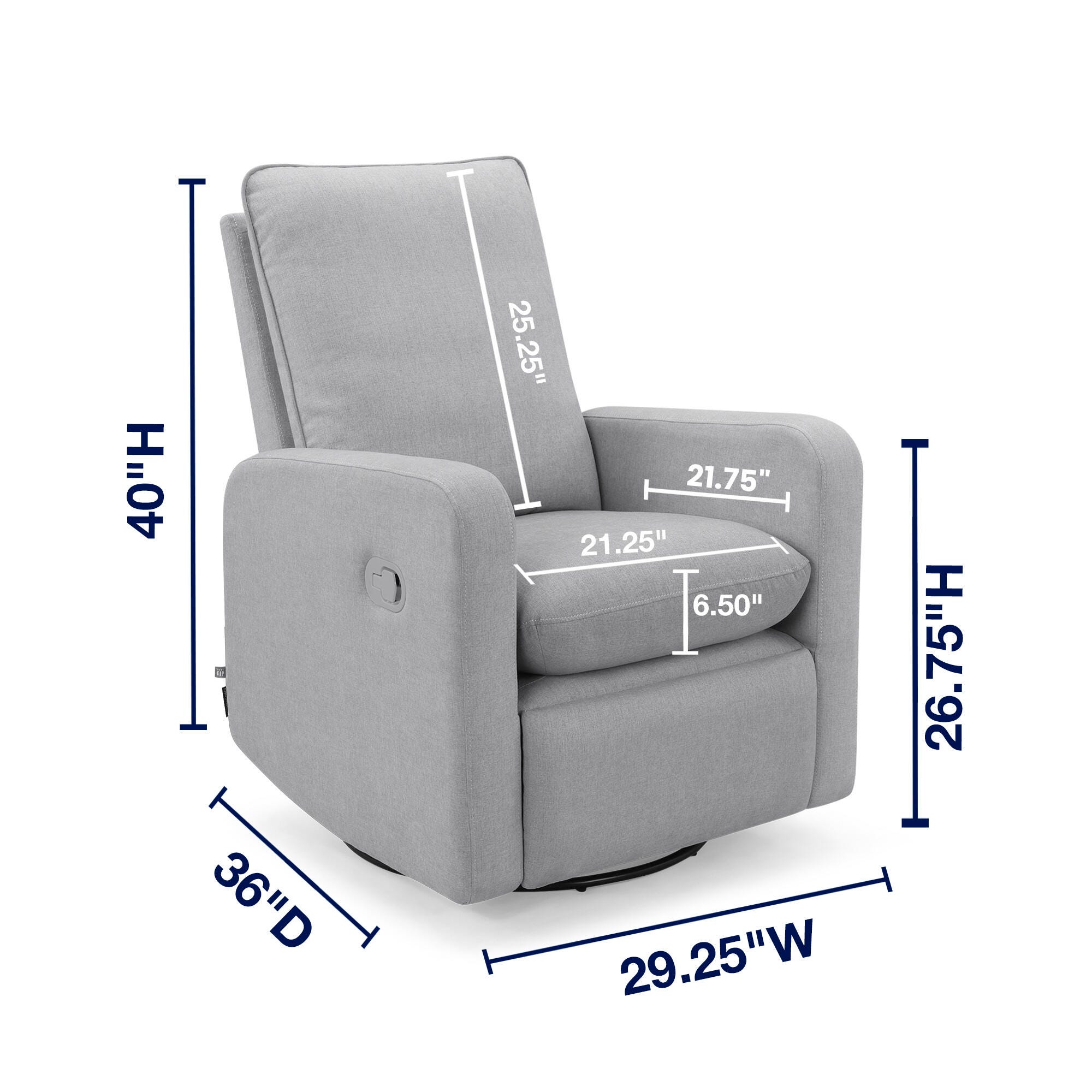 babyGap by Delta Children Cloud Recliner, Gray, large