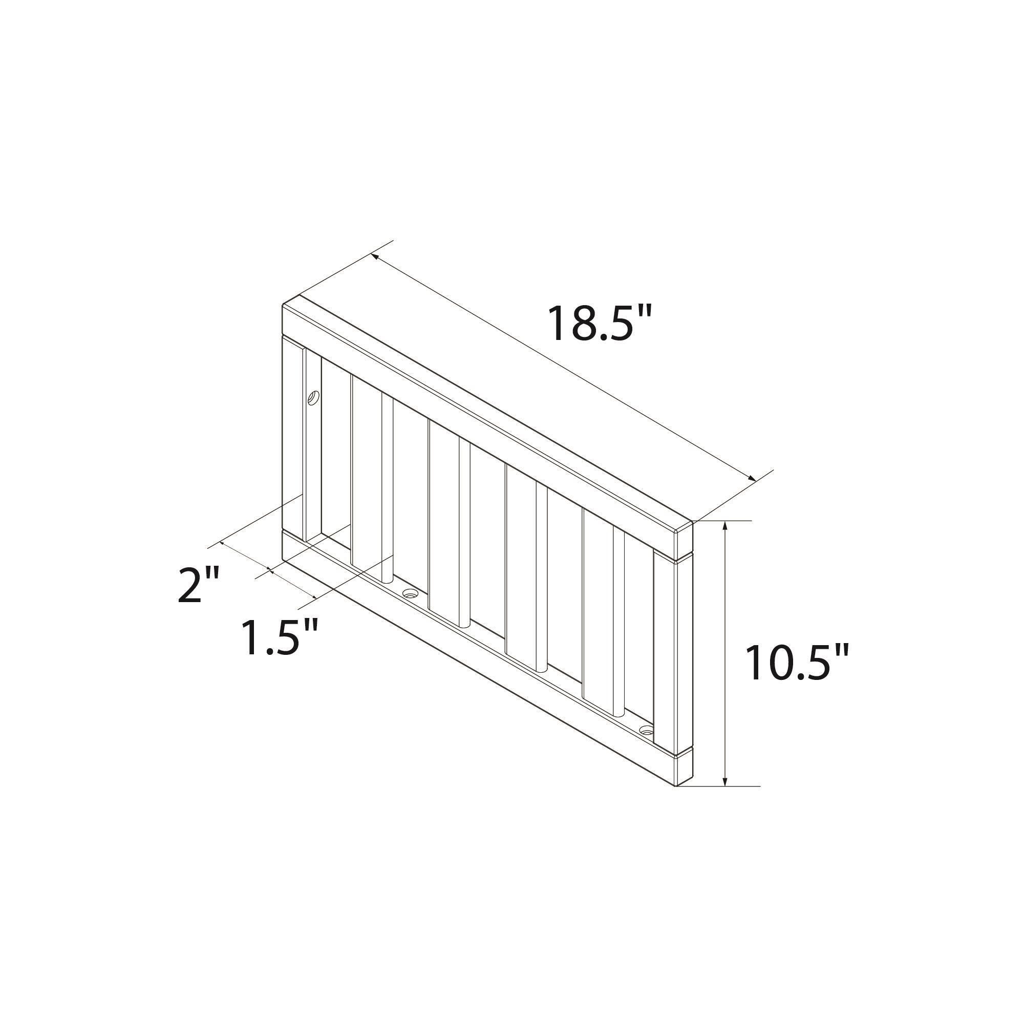 Little Seeds Universal Toddler Rail, White, large