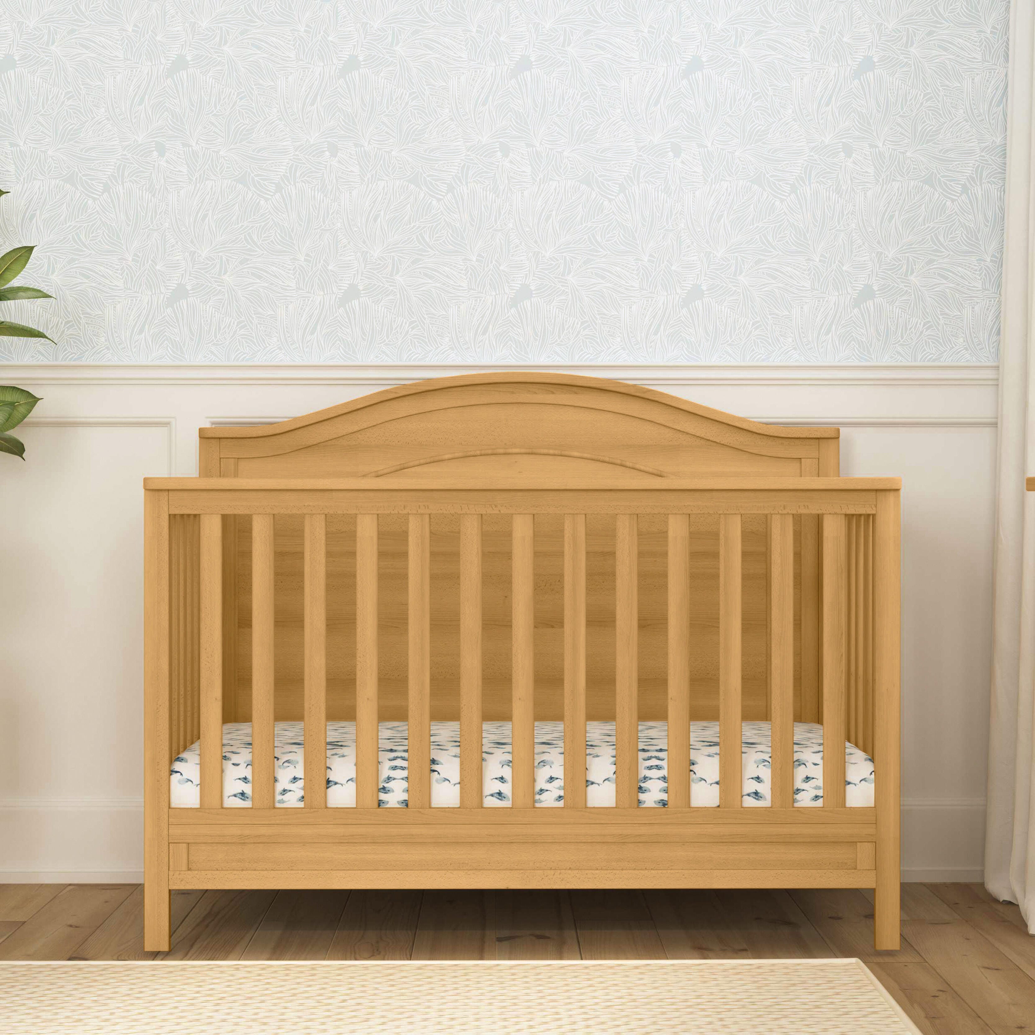 Davinci Charlie 4-in-1 Convertible Crib, Honey, large