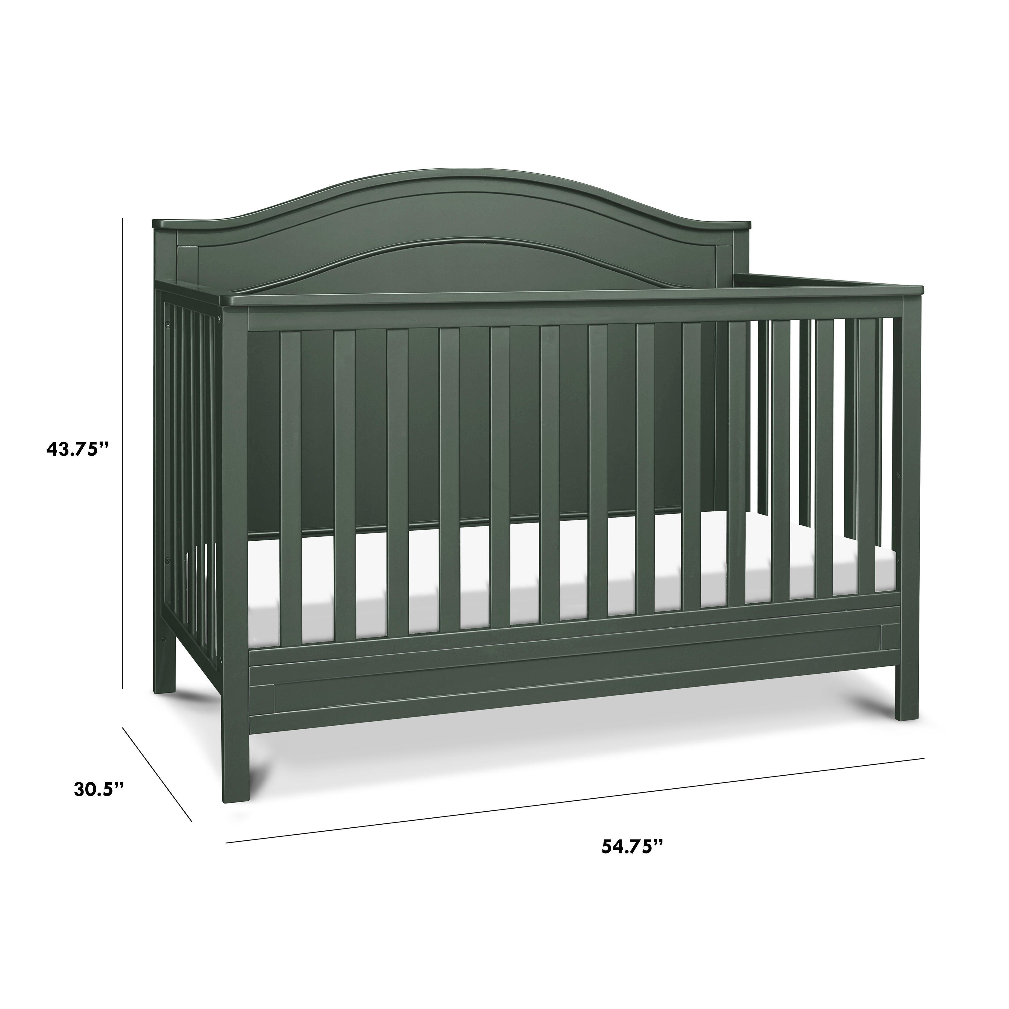DaVinci Charlie 4-in-1 Convertible Crib, Forest Green, large