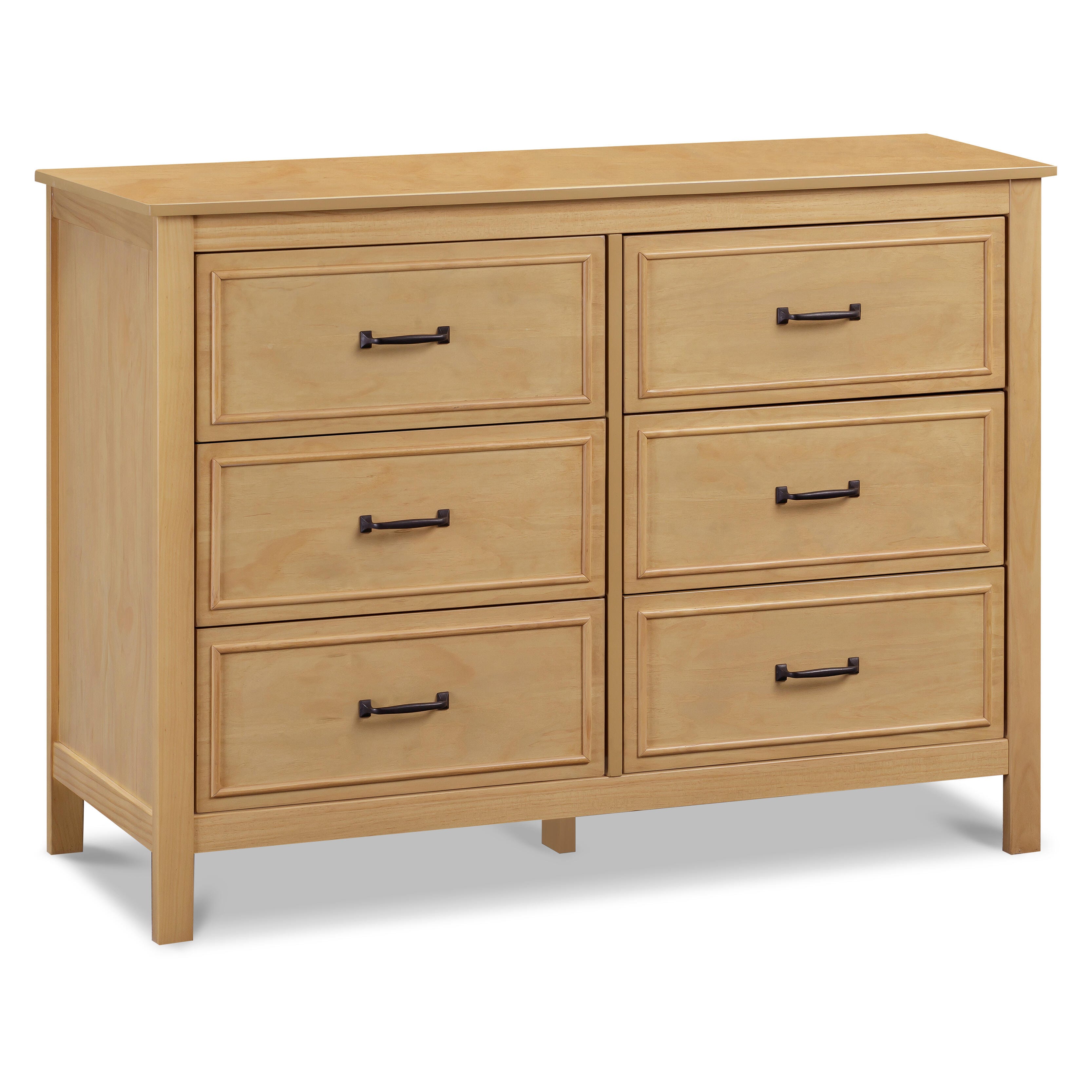 DaVinci Charlie 6-Drawer Double Dresser, Honey, large
