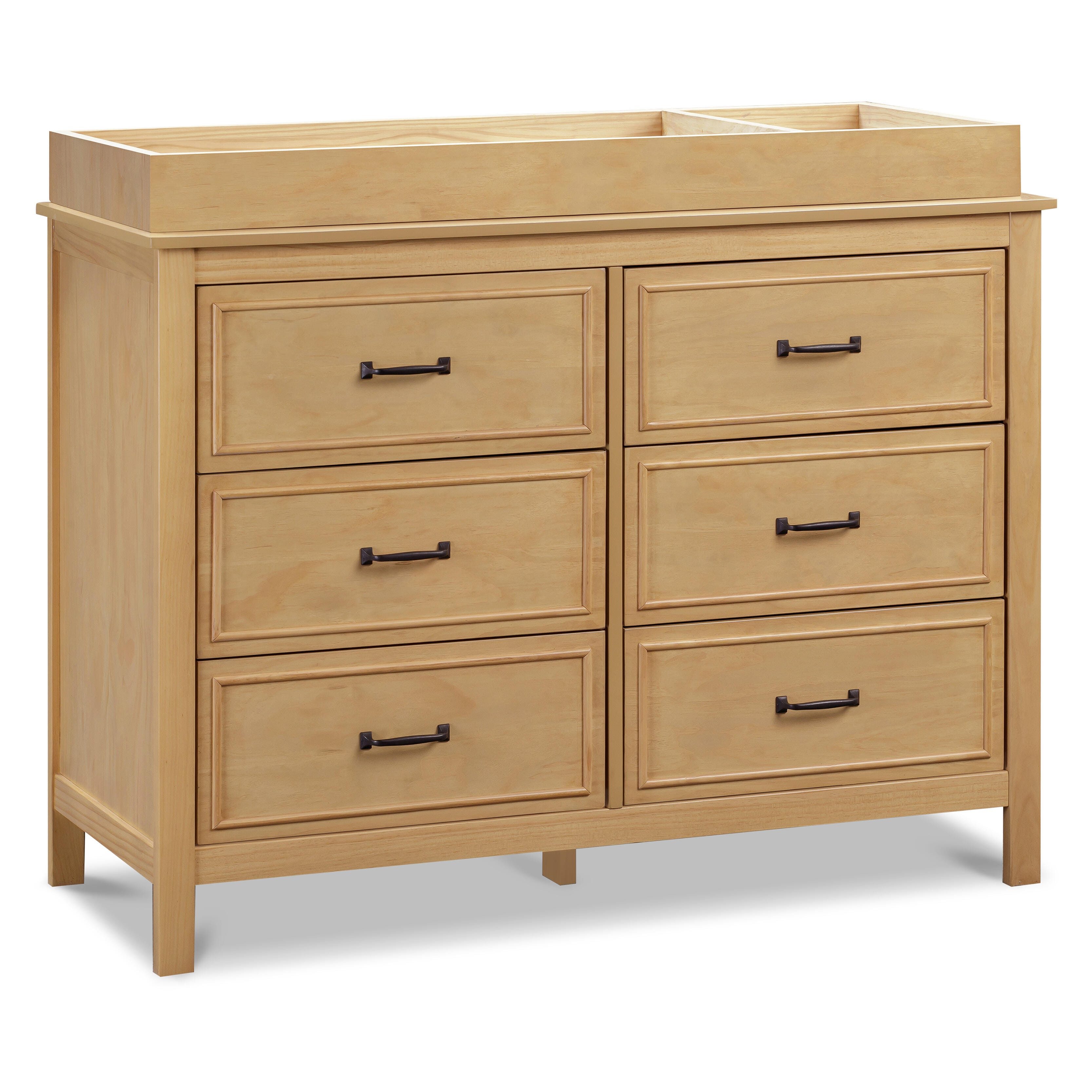 DaVinci Charlie 6-Drawer Double Dresser, Honey, large