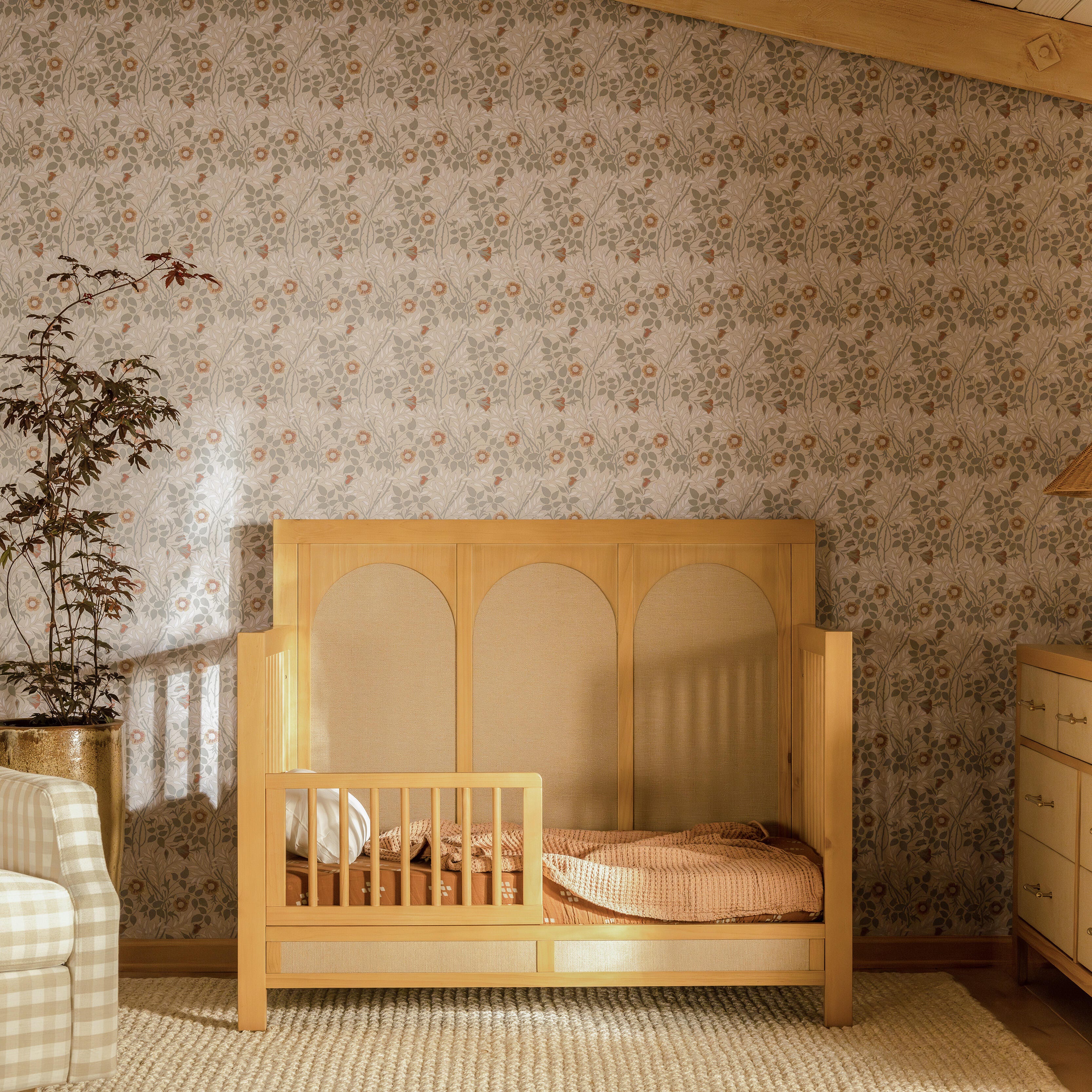 Namesake Eloise 4-in-1 Convertible Crib, Honey/Sand, large