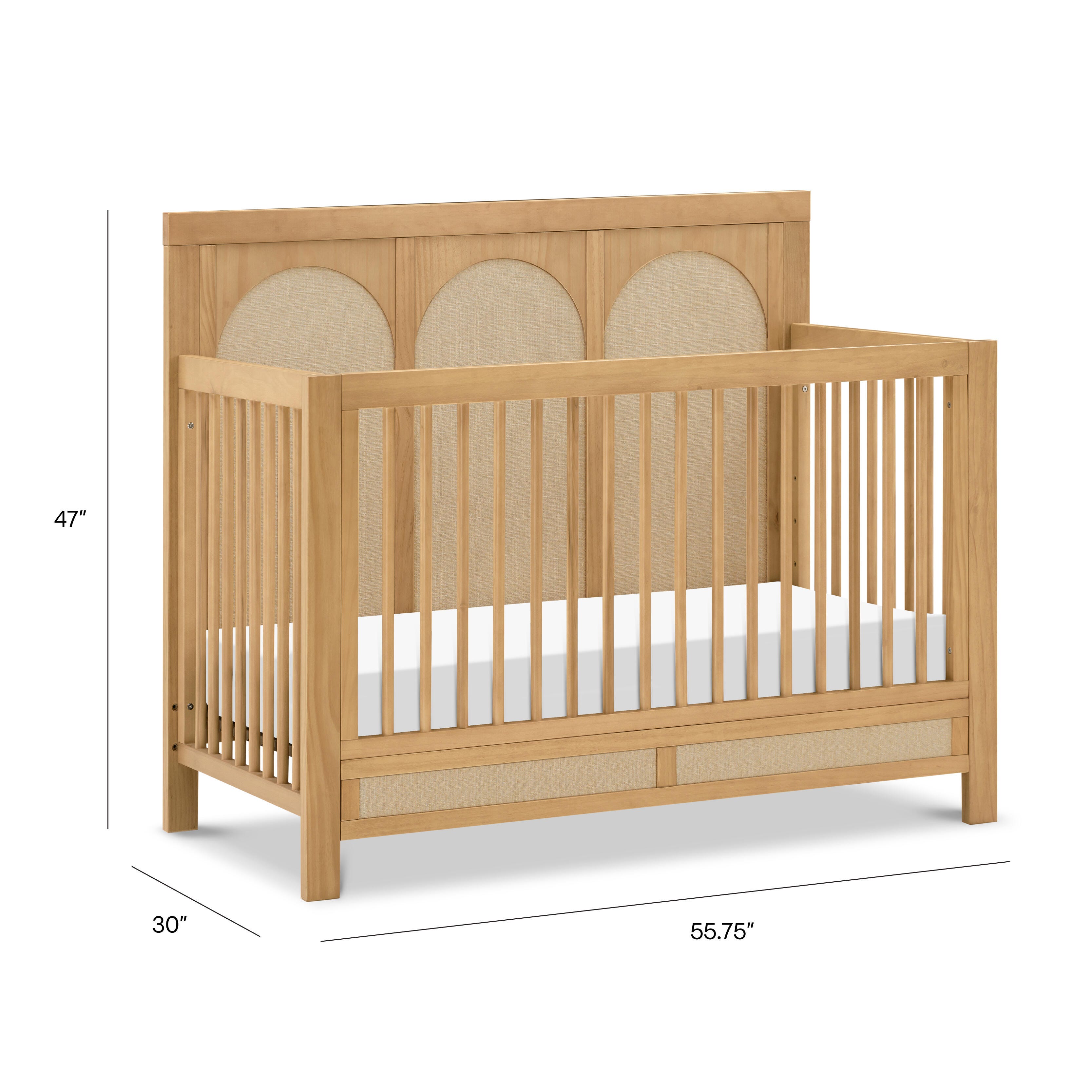 Namesake Eloise 4-in-1 Convertible Crib, Honey/Sand, large