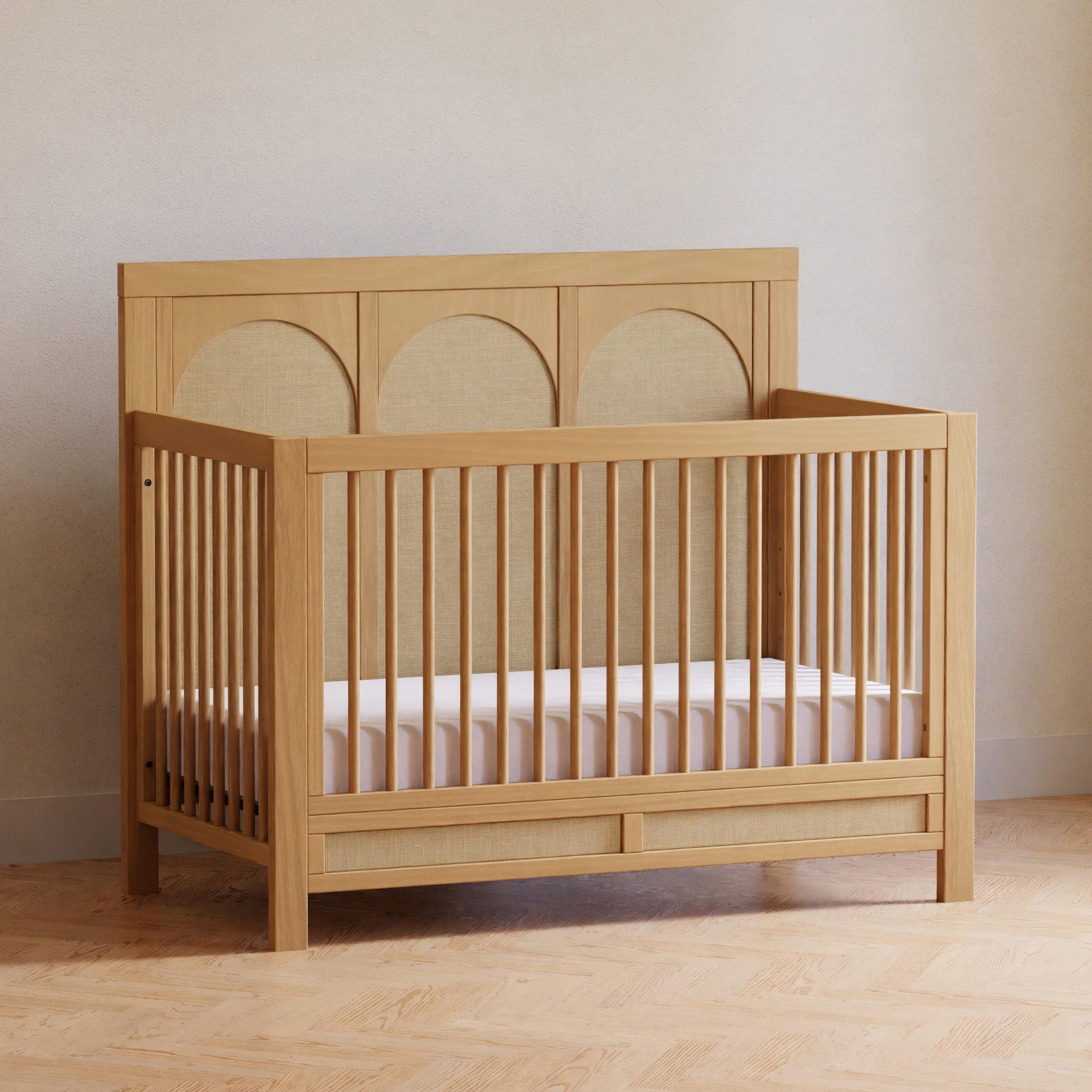 Namesake Eloise 4-in-1 Convertible Crib, Honey/Sand, large