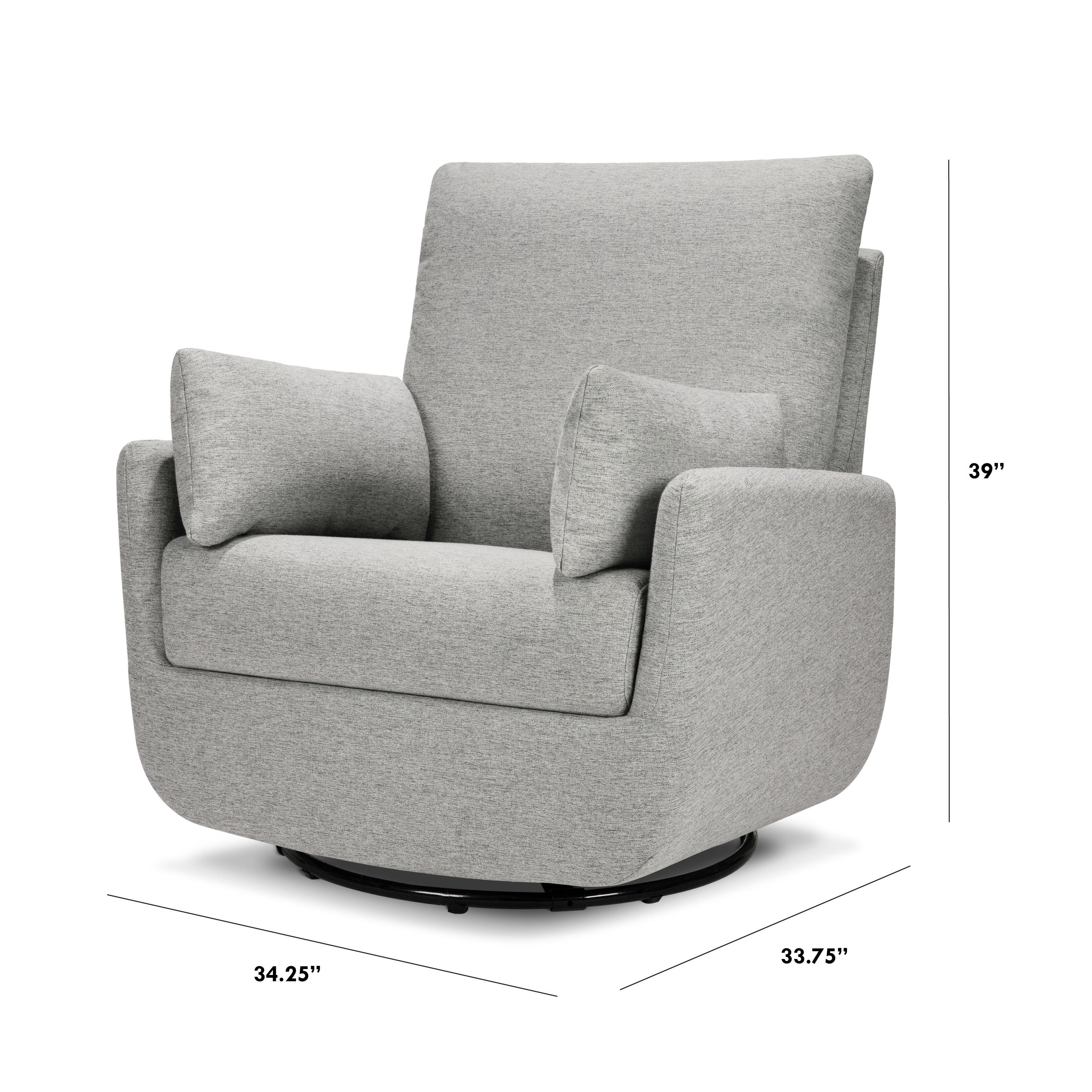 DaVinci Juno Swivel Glider, Frost Gray, large