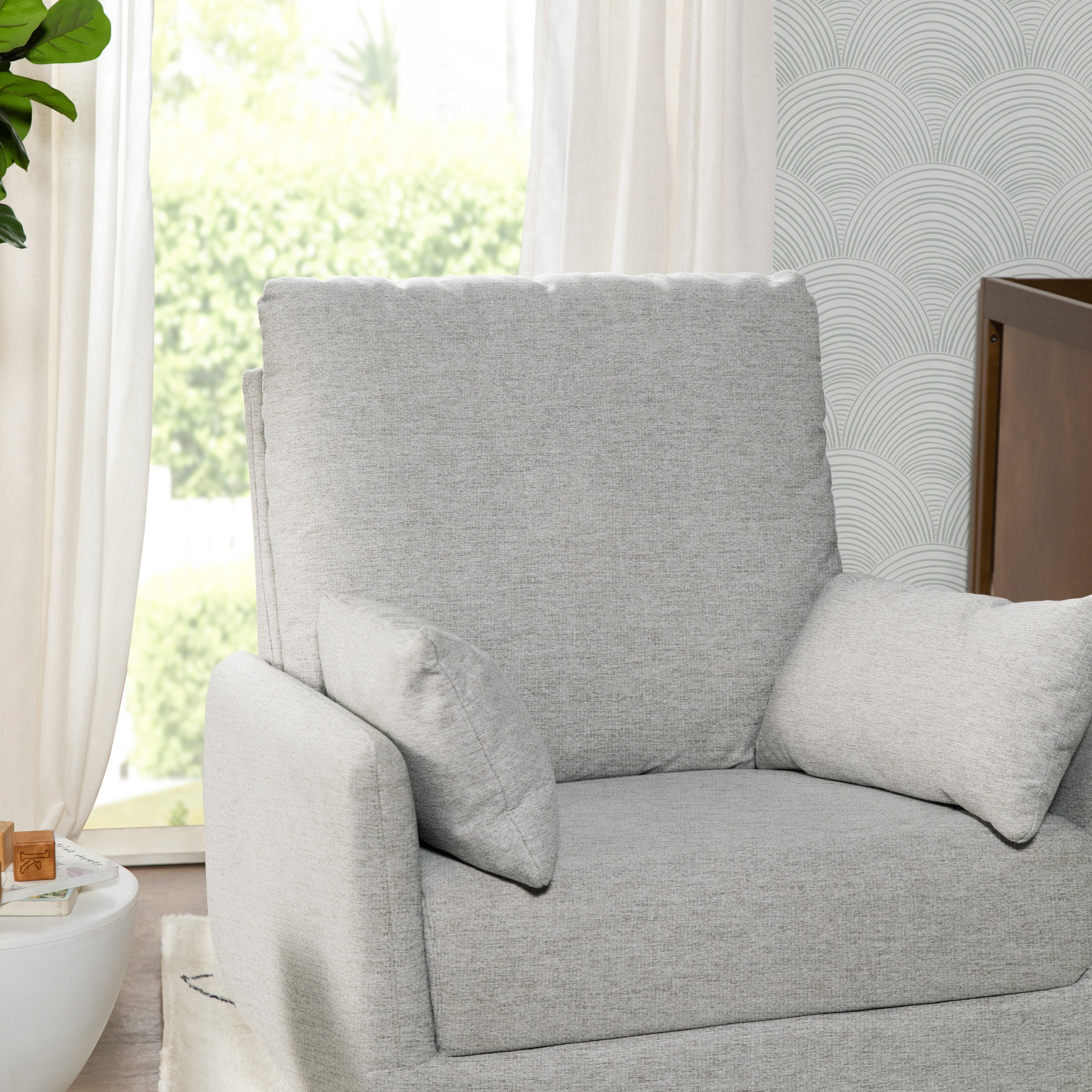 DaVinci Juno Swivel Glider, Frost Gray, large