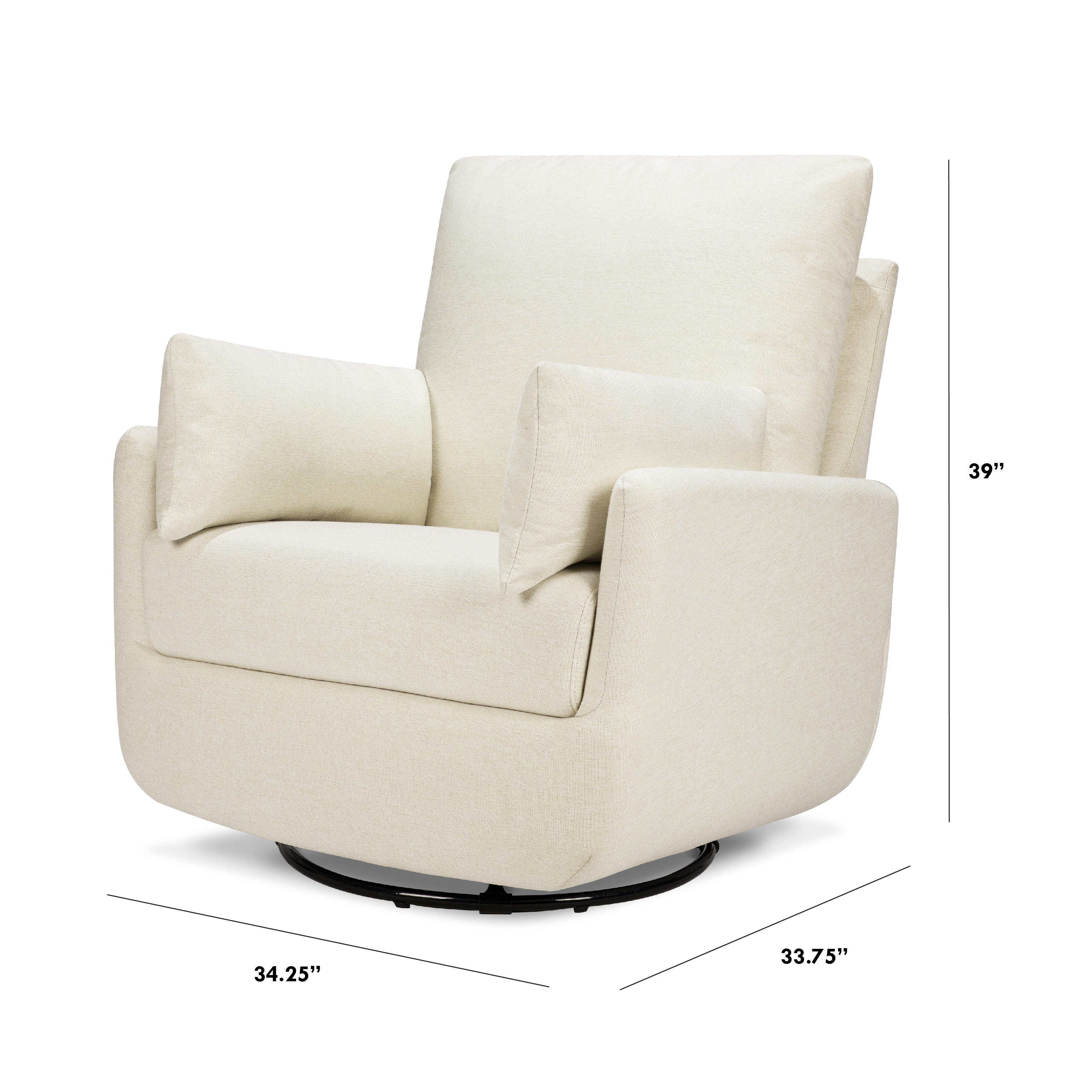 DaVinci Juno Swivel Glider, Vanilla, large