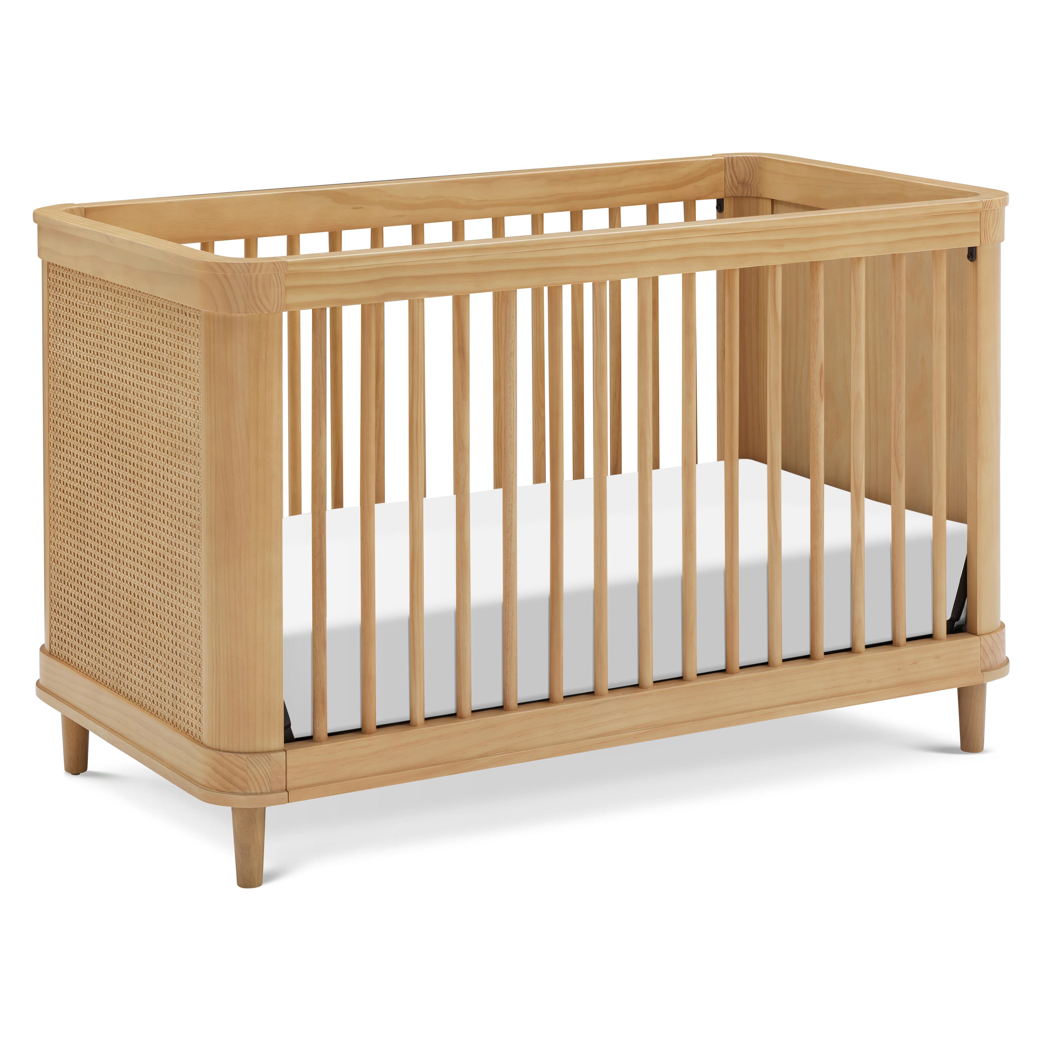 Namesake Marin with Cane 3-in-1 Convertible Crib, Honey, large
