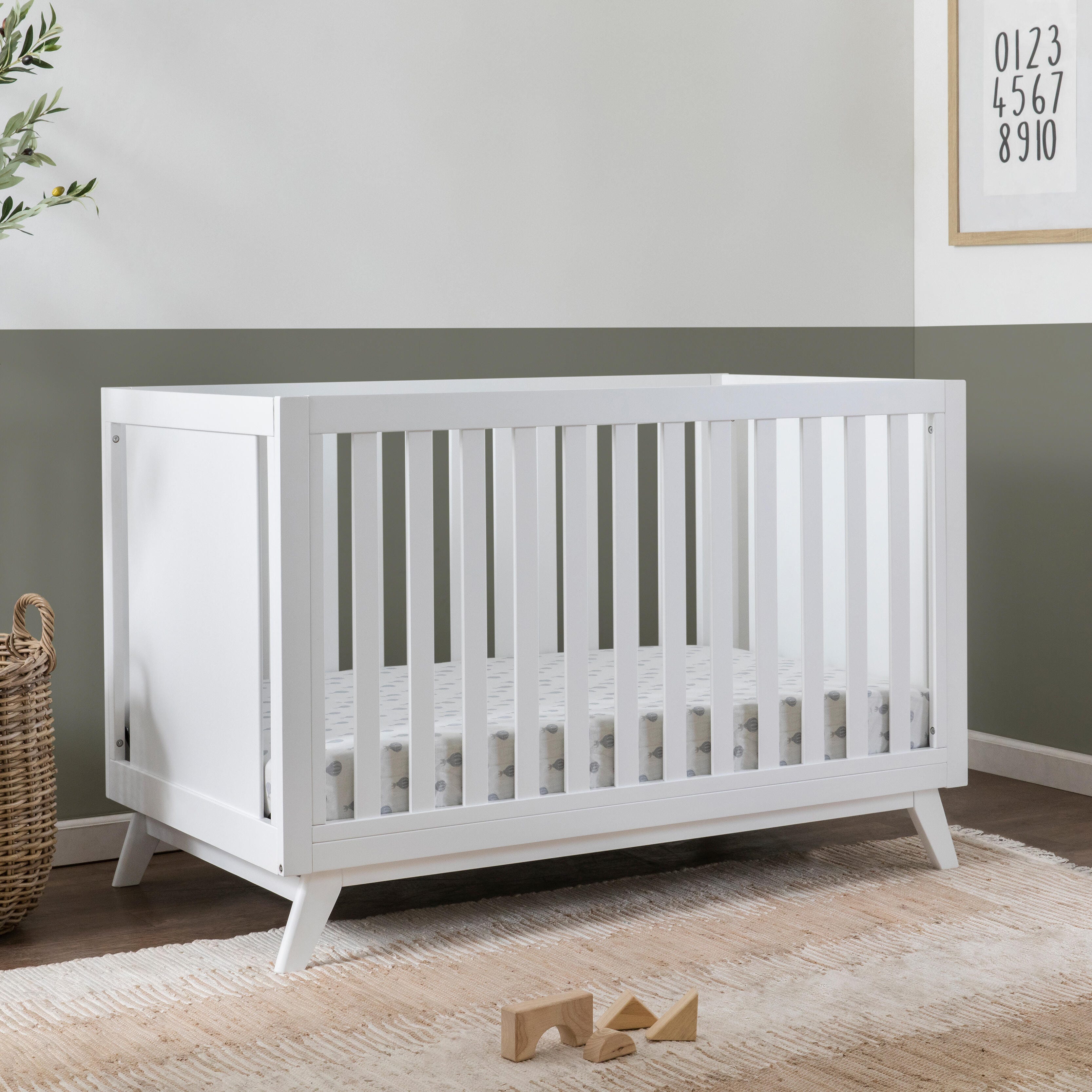 DaVinci Otto 3-in-1 Convertible Crib, White, large