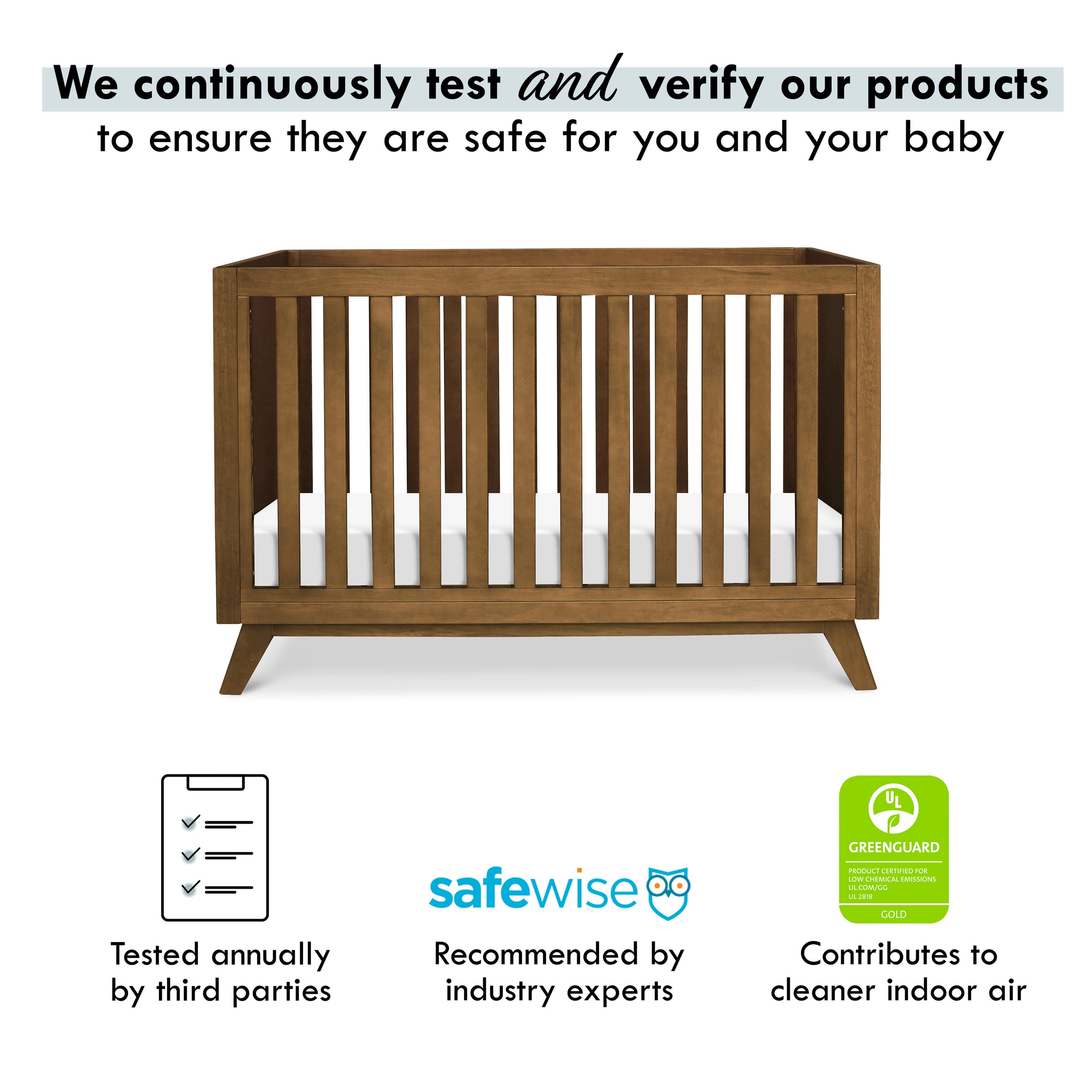 DaVinci Otto 3-in-1 Convertible Crib, Walnut, large
