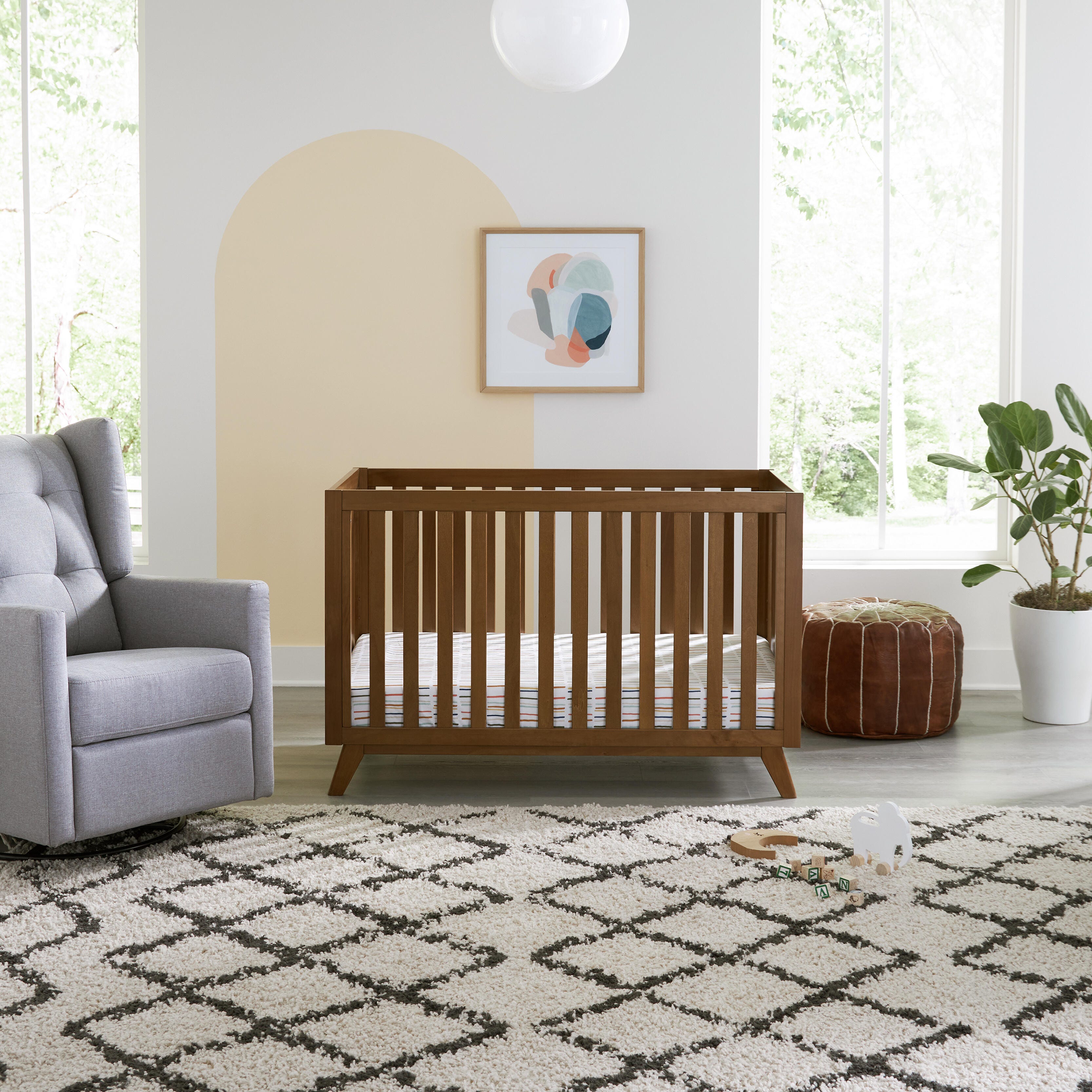 DaVinci Otto 3-in-1 Convertible Crib, Walnut, large