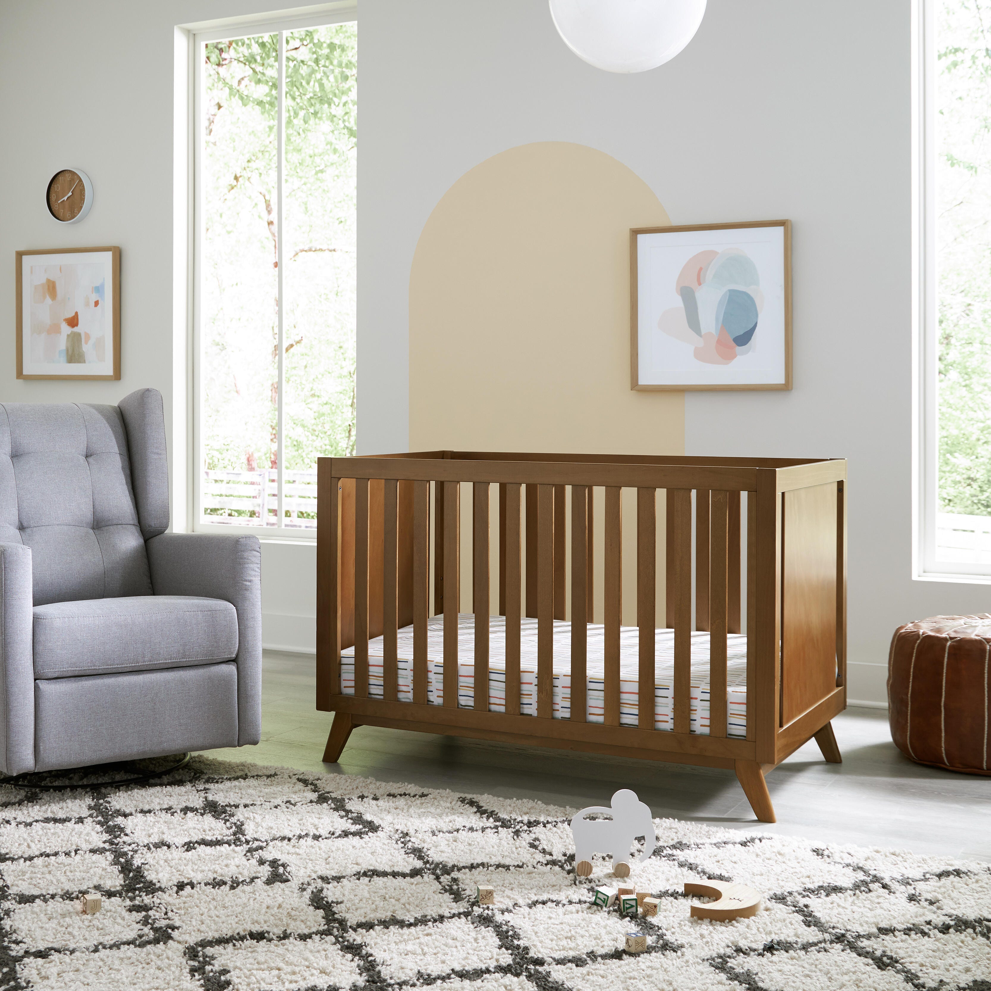 DaVinci Otto 3-in-1 Convertible Crib, Walnut, large