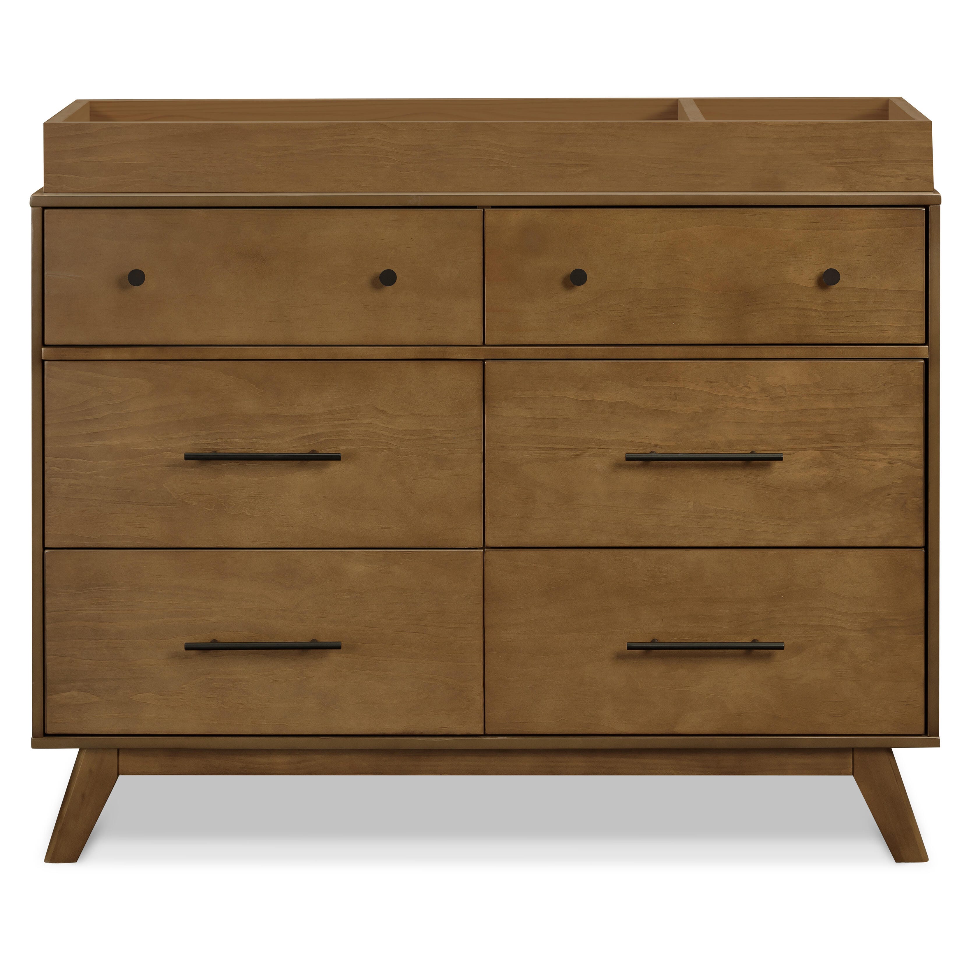 DaVinci Otto 6-Drawer Dresser, Walnut, large