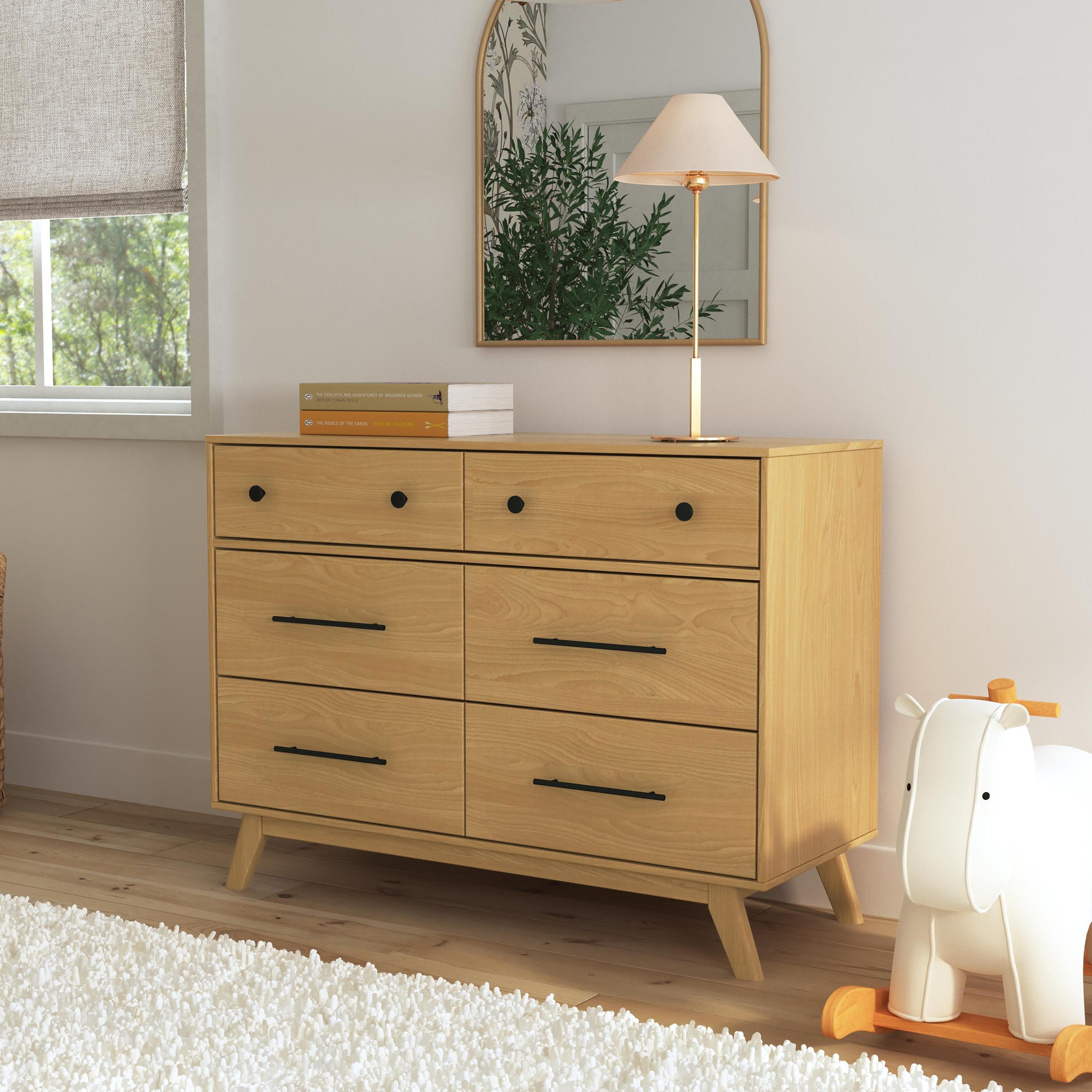 DaVinci Otto 6-Drawer Dresser, Honey, large