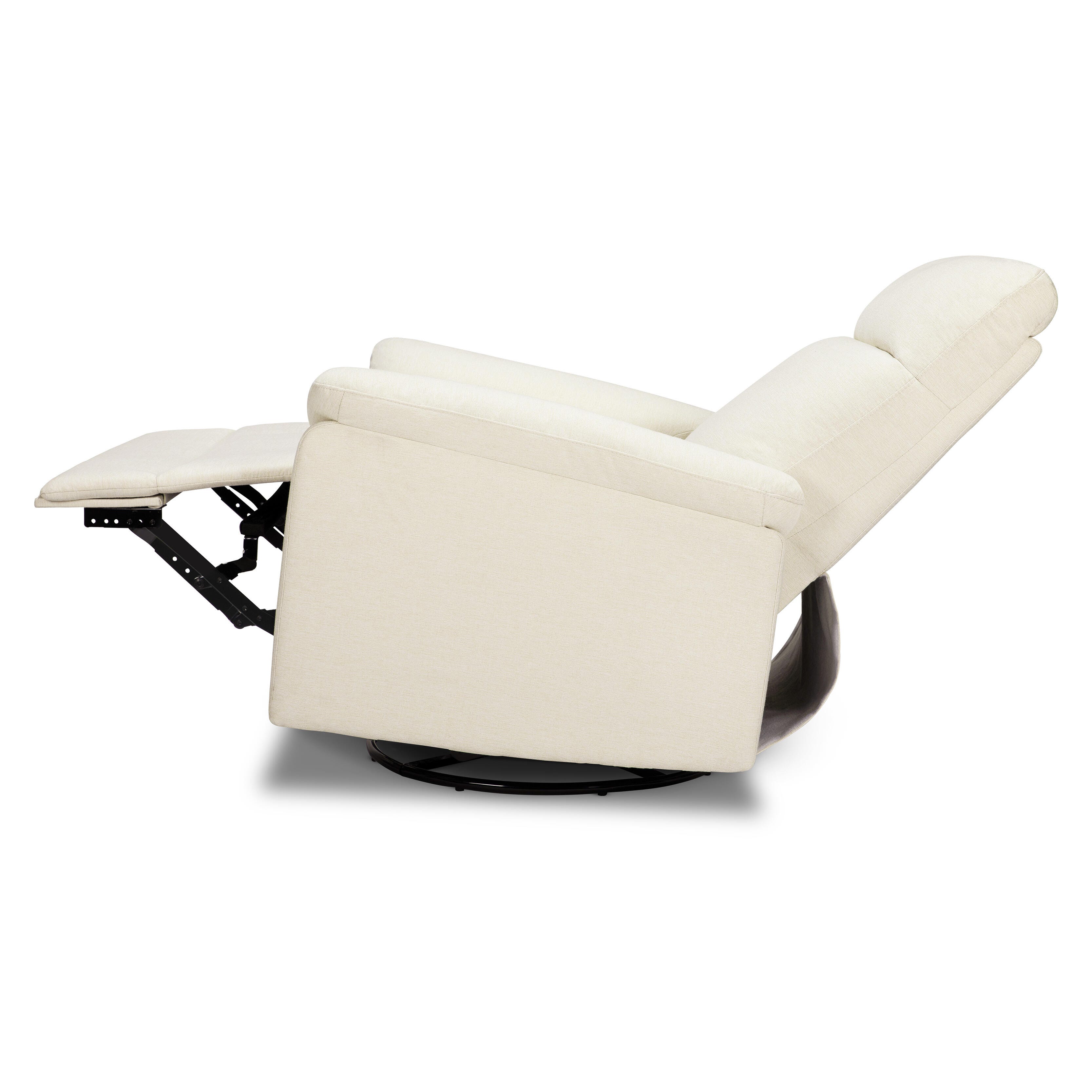 DaVinci Suzy Swivel Glider Recliner, Vanilla, large
