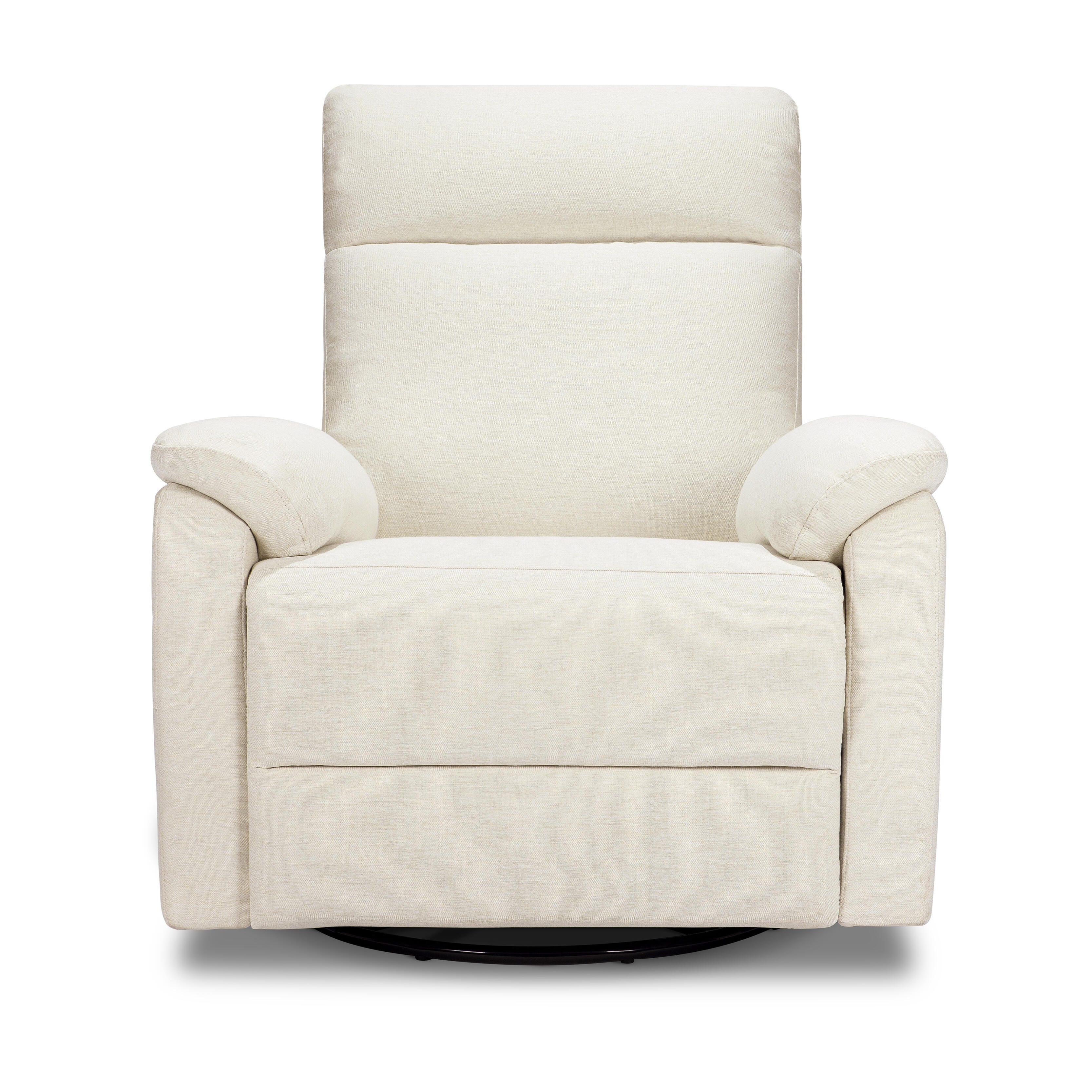 DaVinci Suzy Swivel Glider Recliner, Vanilla, large