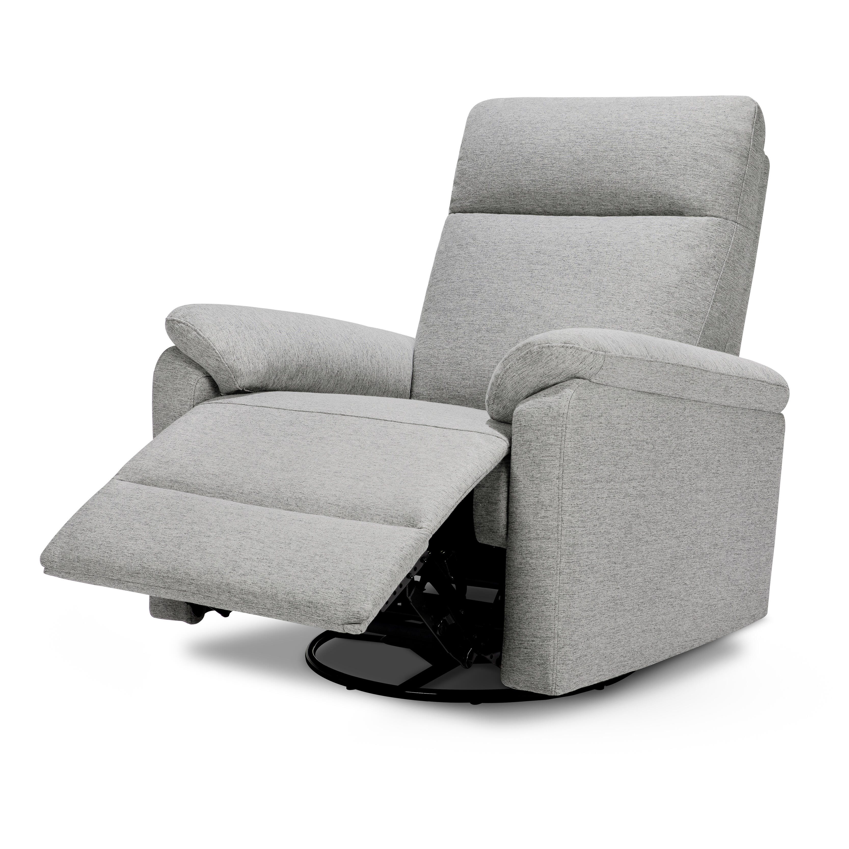 DaVinci Suzy Swivel Glider Recliner, Frost Gray, large