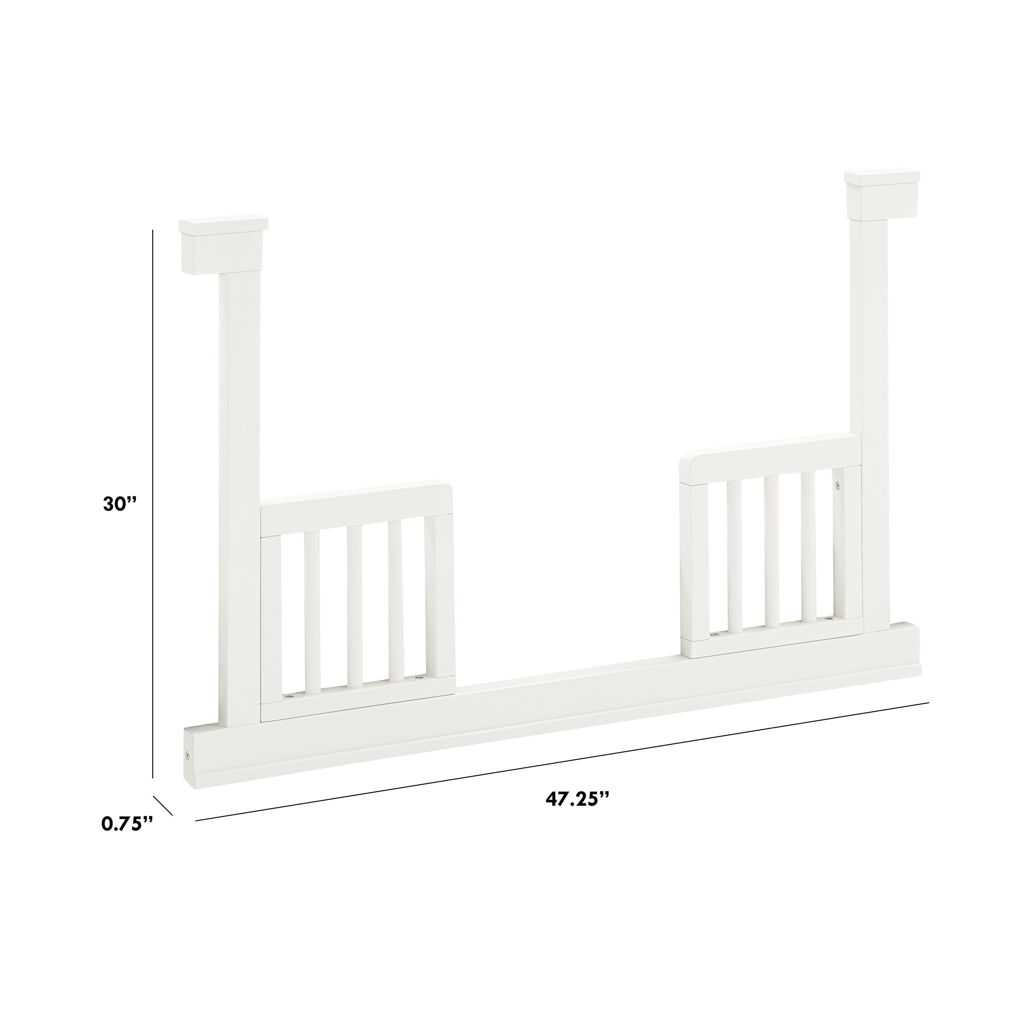 Namesake Toddler Bed Conversion Rails, Warm White, large