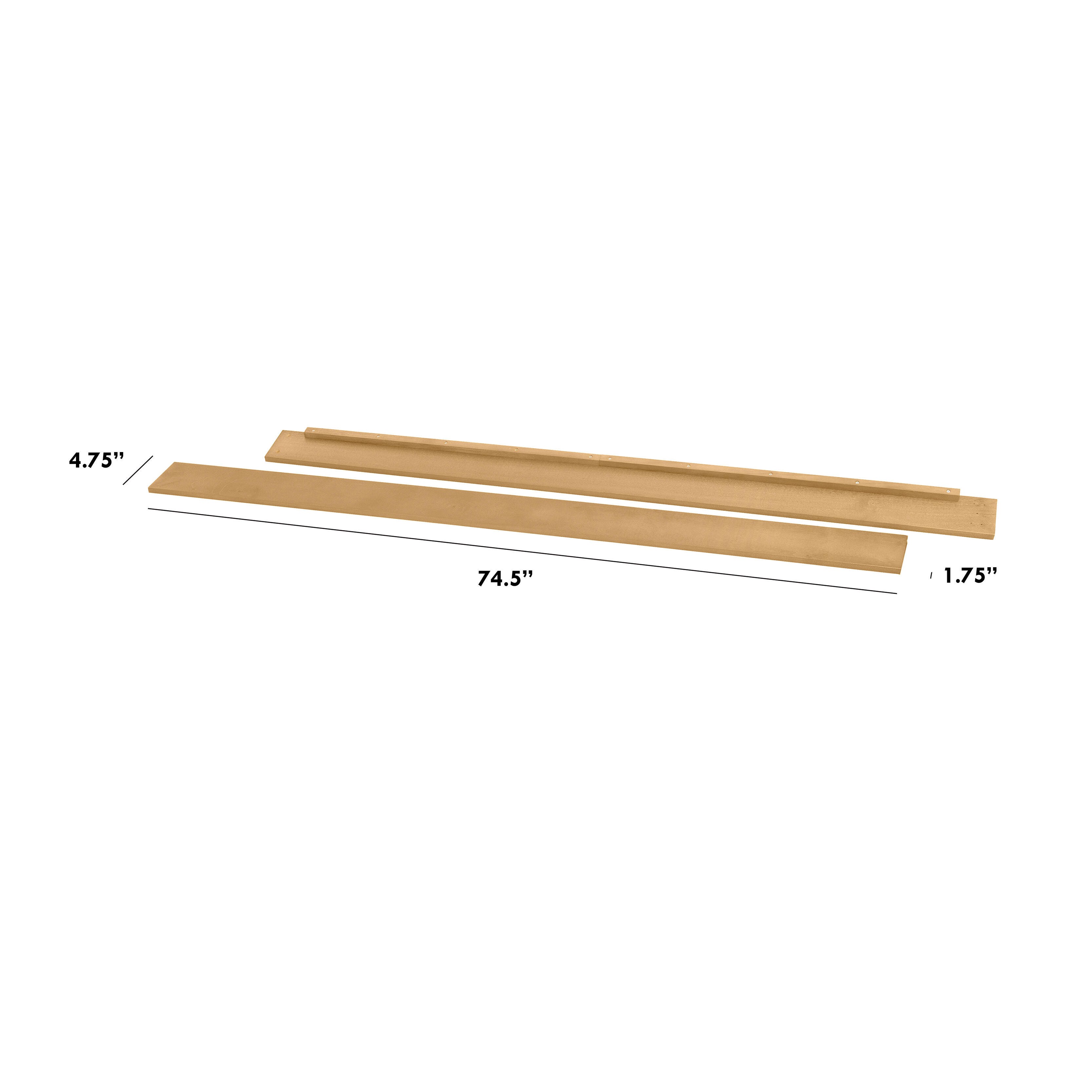 DaVinci Twin/Full-Size Bed Conversion Rails, Honey, large