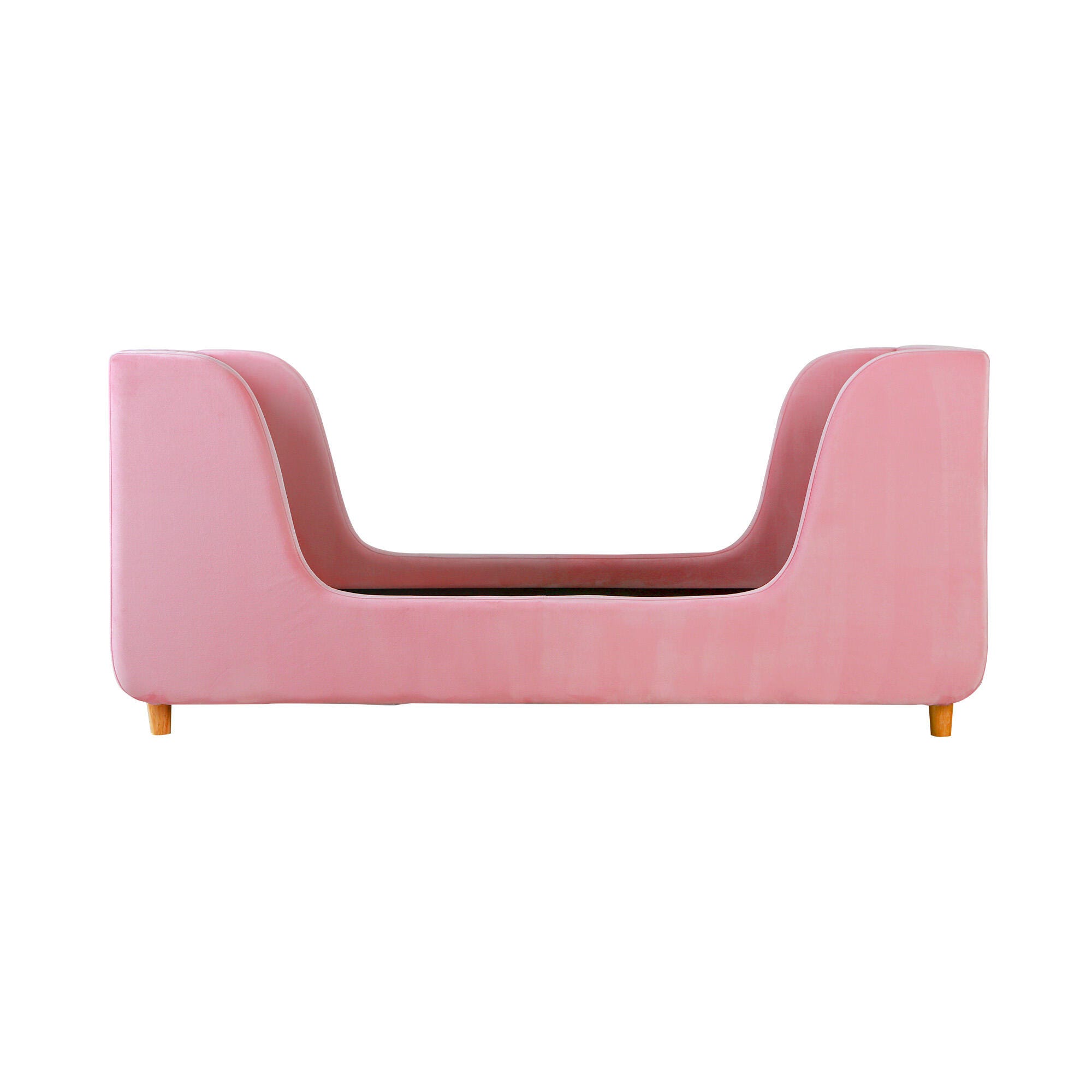 Bodhi Upholstery Toddler Bed, Cotton Candy Pink, large