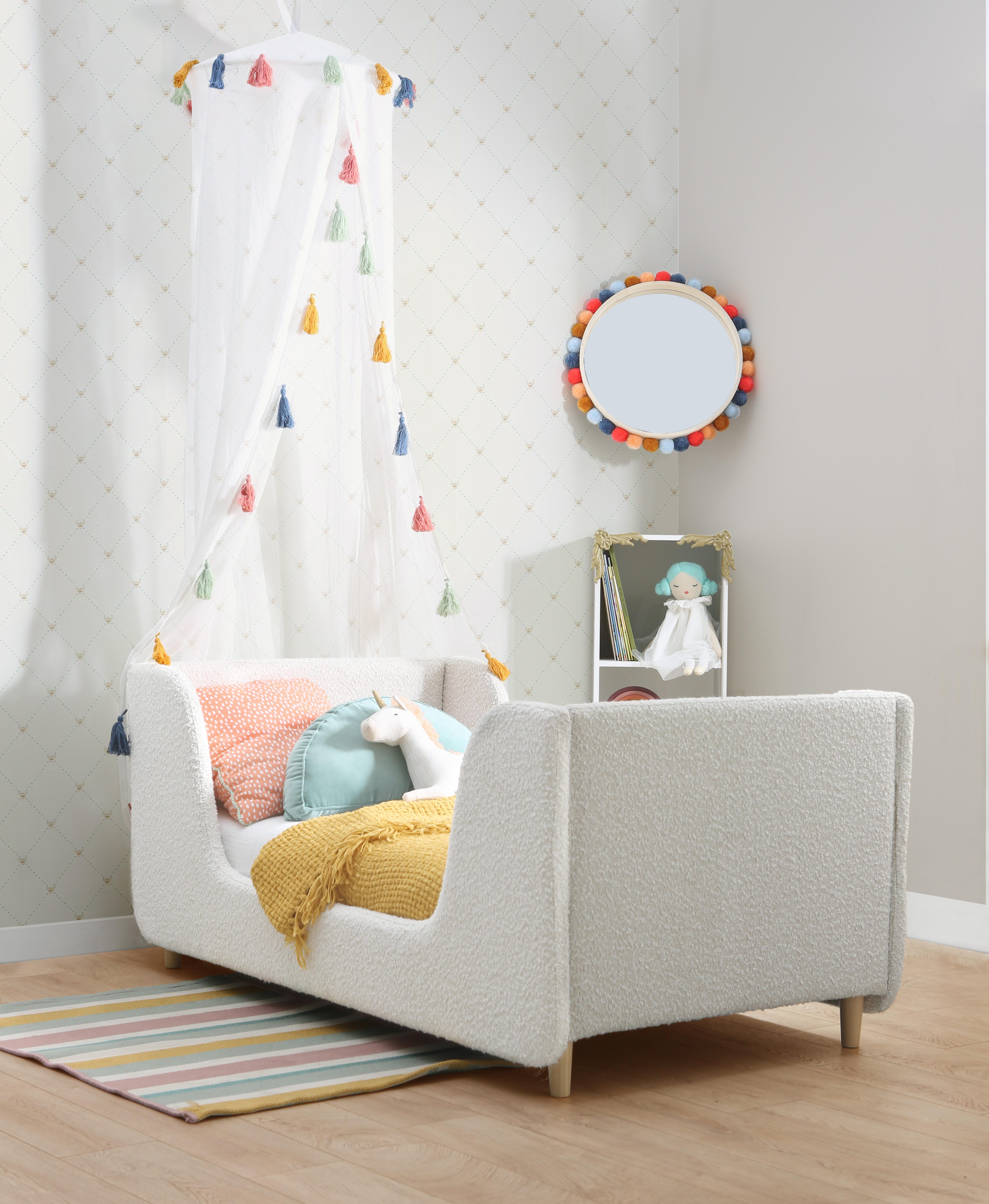 Bodhi Boucle Toddler Bed, Boucle, large