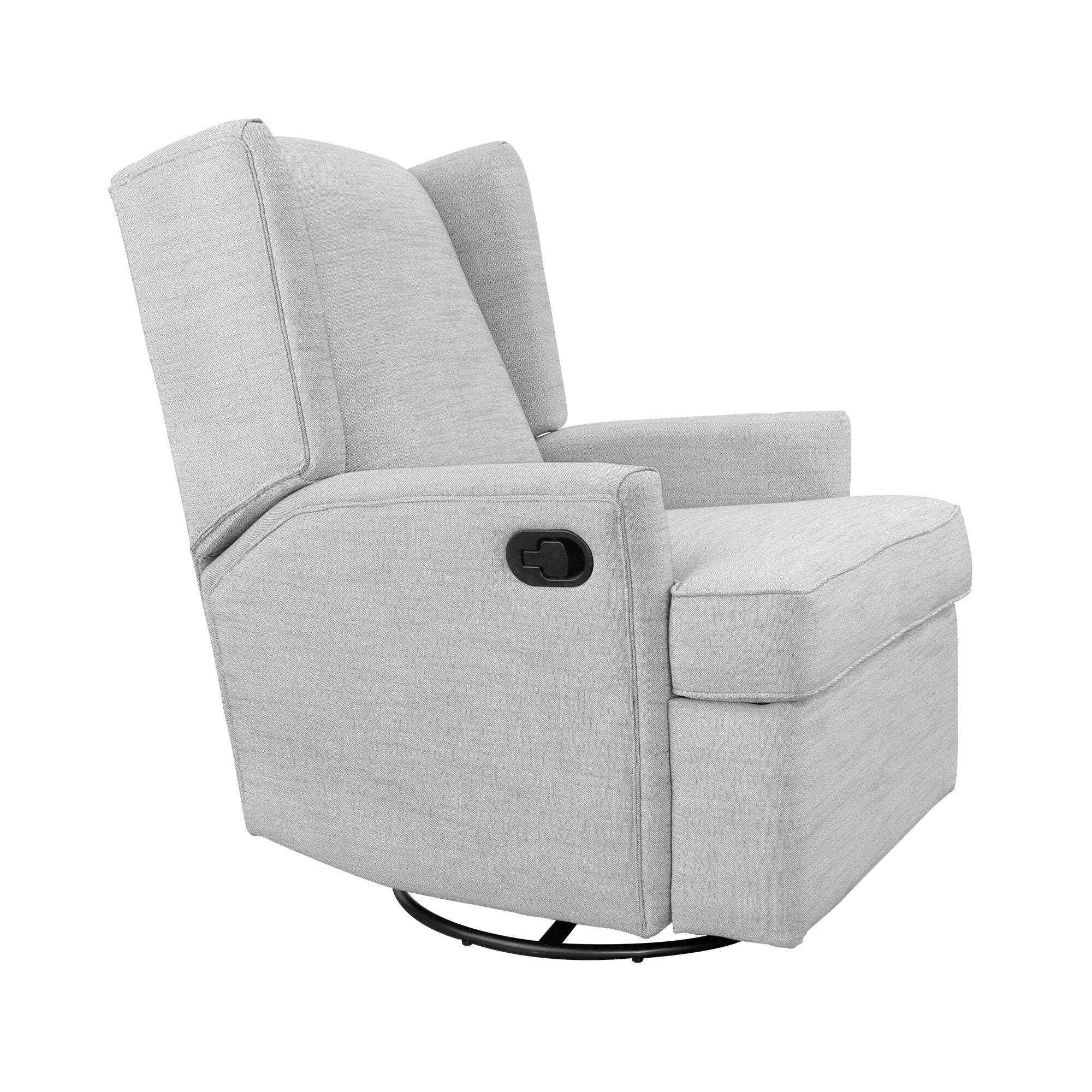 Hemingway Swivel Recliner, Gray, large