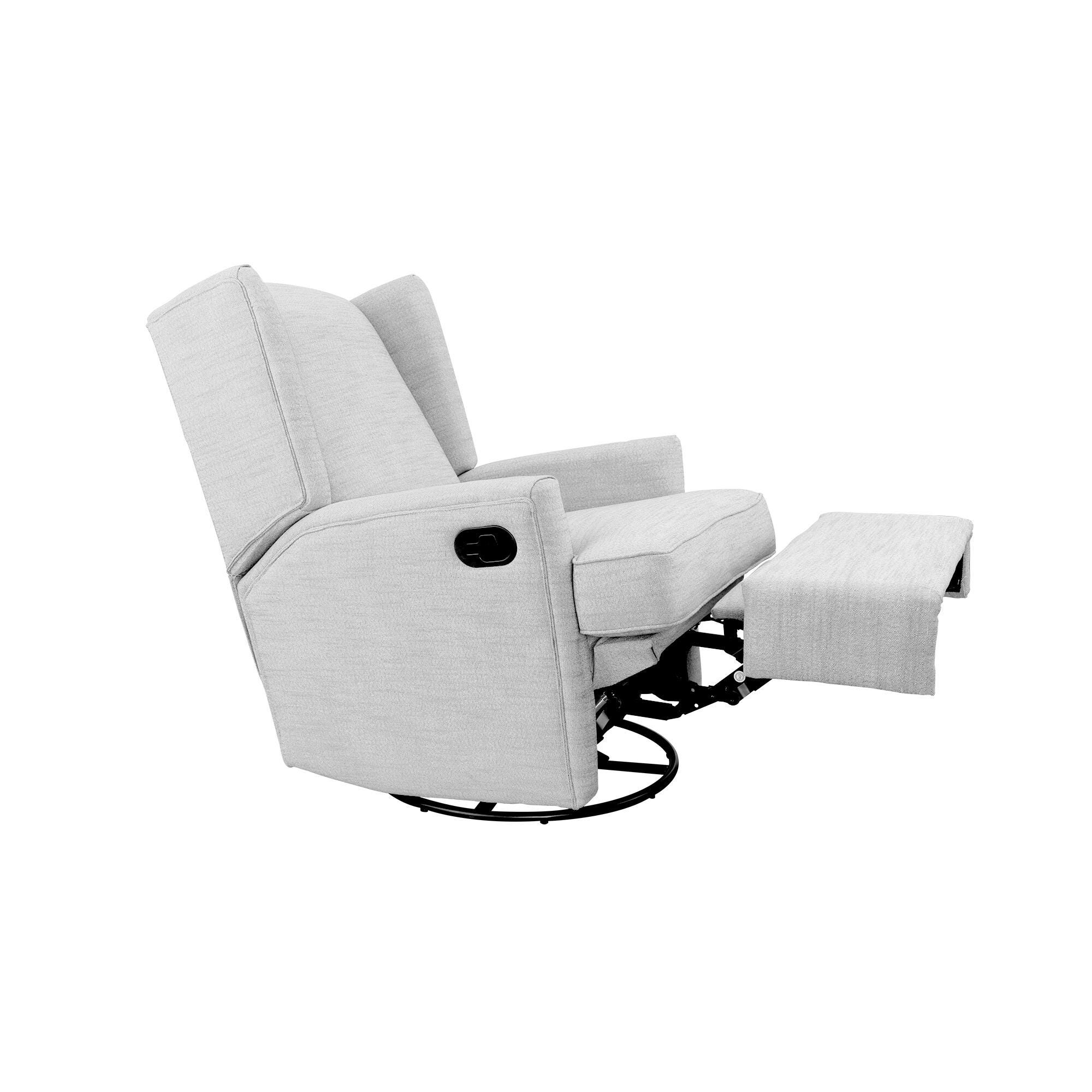 Hemingway Swivel Recliner, Gray, large