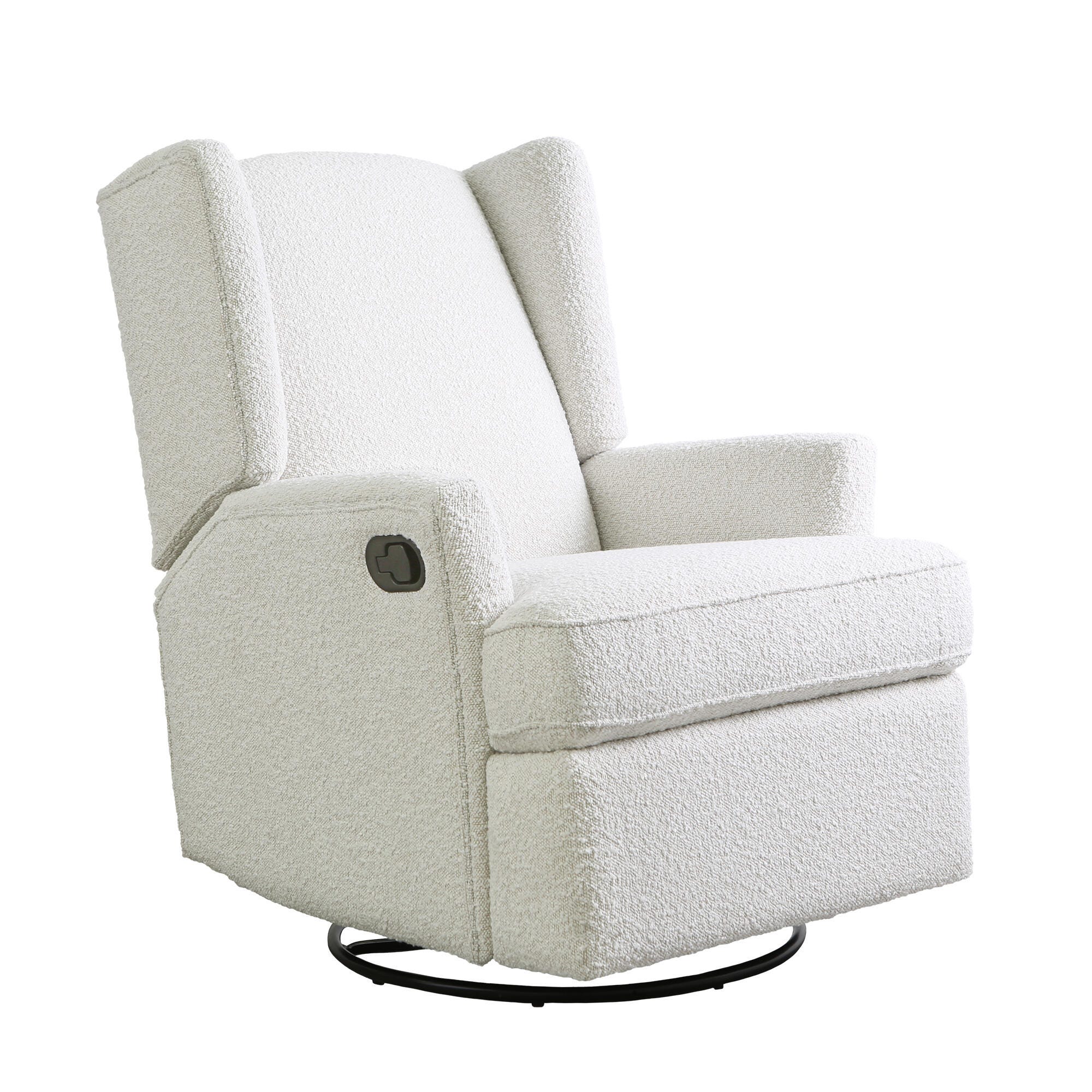 Hemingway Boucle Swivel Recliner, Boucle, large