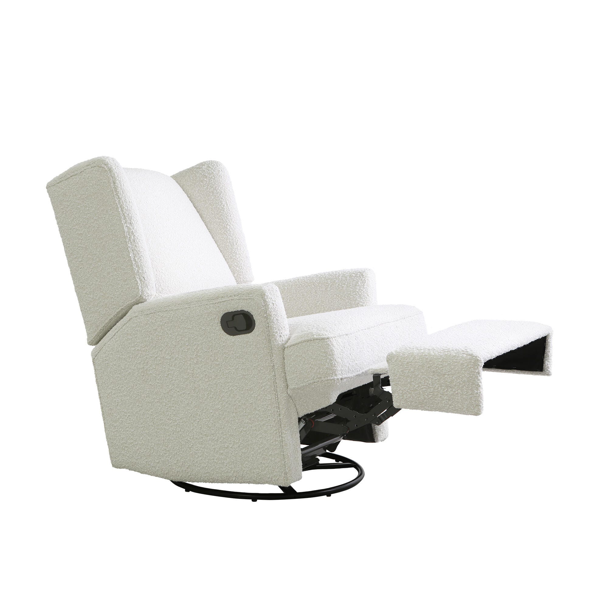 Hemingway Boucle Swivel Recliner, Boucle, large