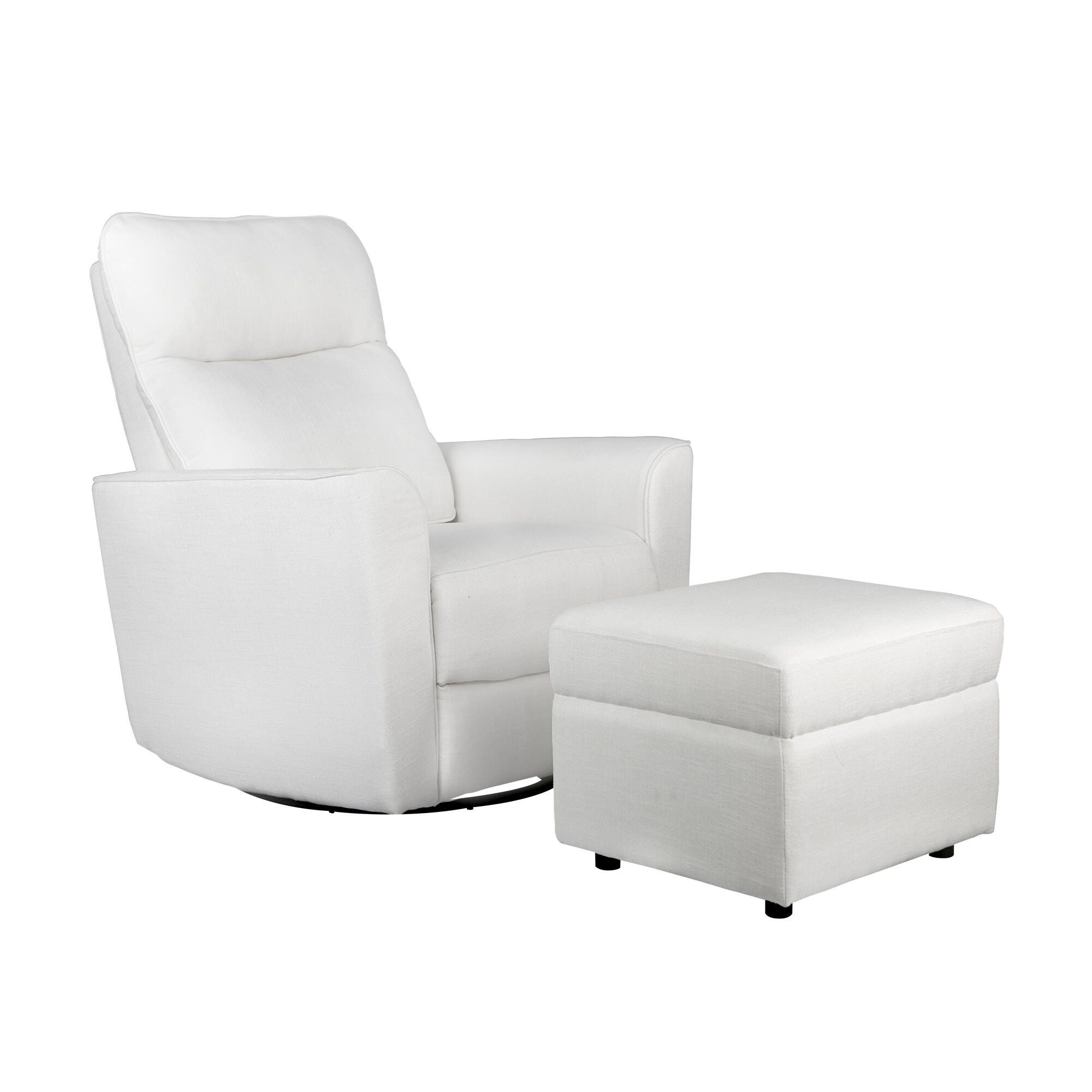 Soho Ottoman, White, large