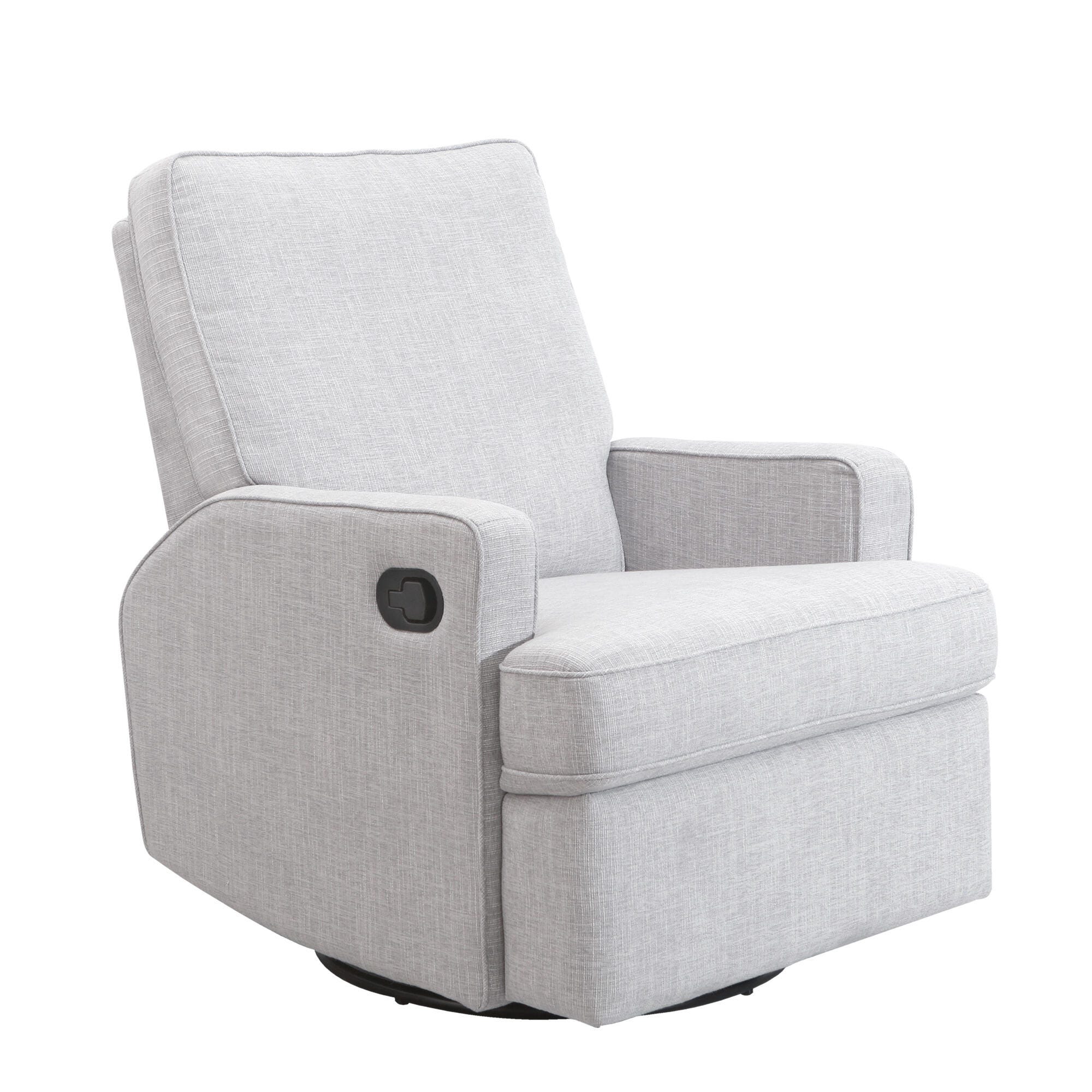 Tucker Swivel Recliner, Gray, large