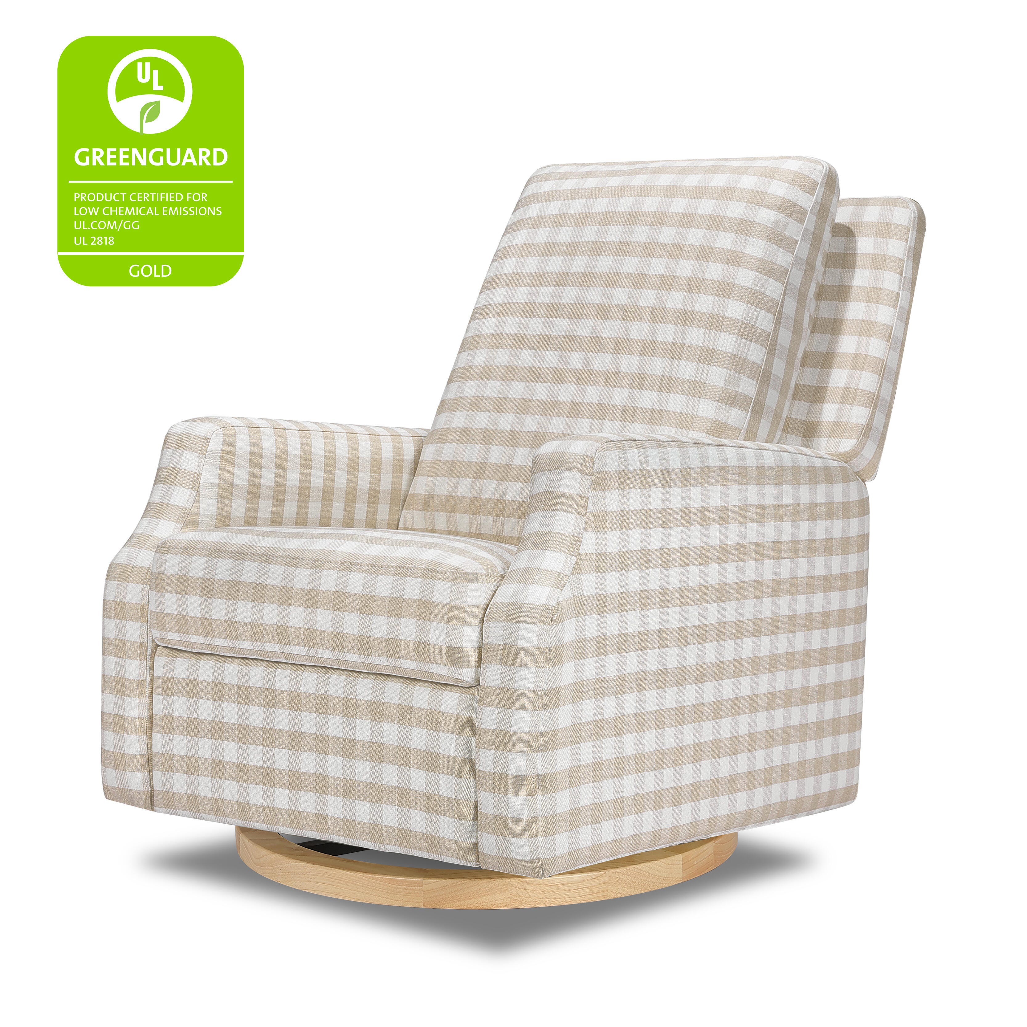 Namesake Crewe Manual Recliner and Swivel Glider, Tan, large