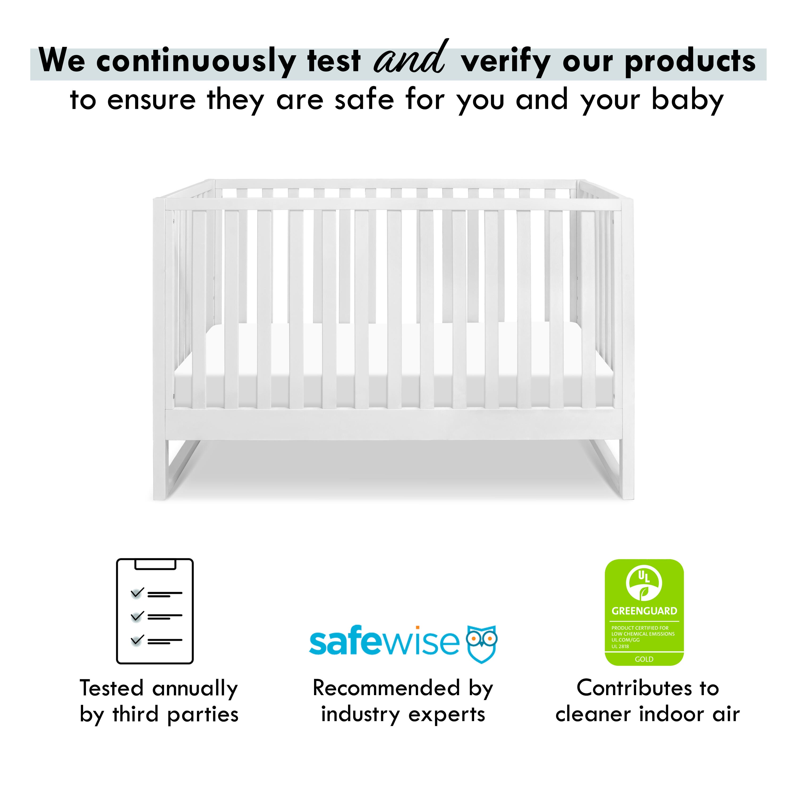 DaVinci Hunter 3-in-1 Convertible Crib, White, large