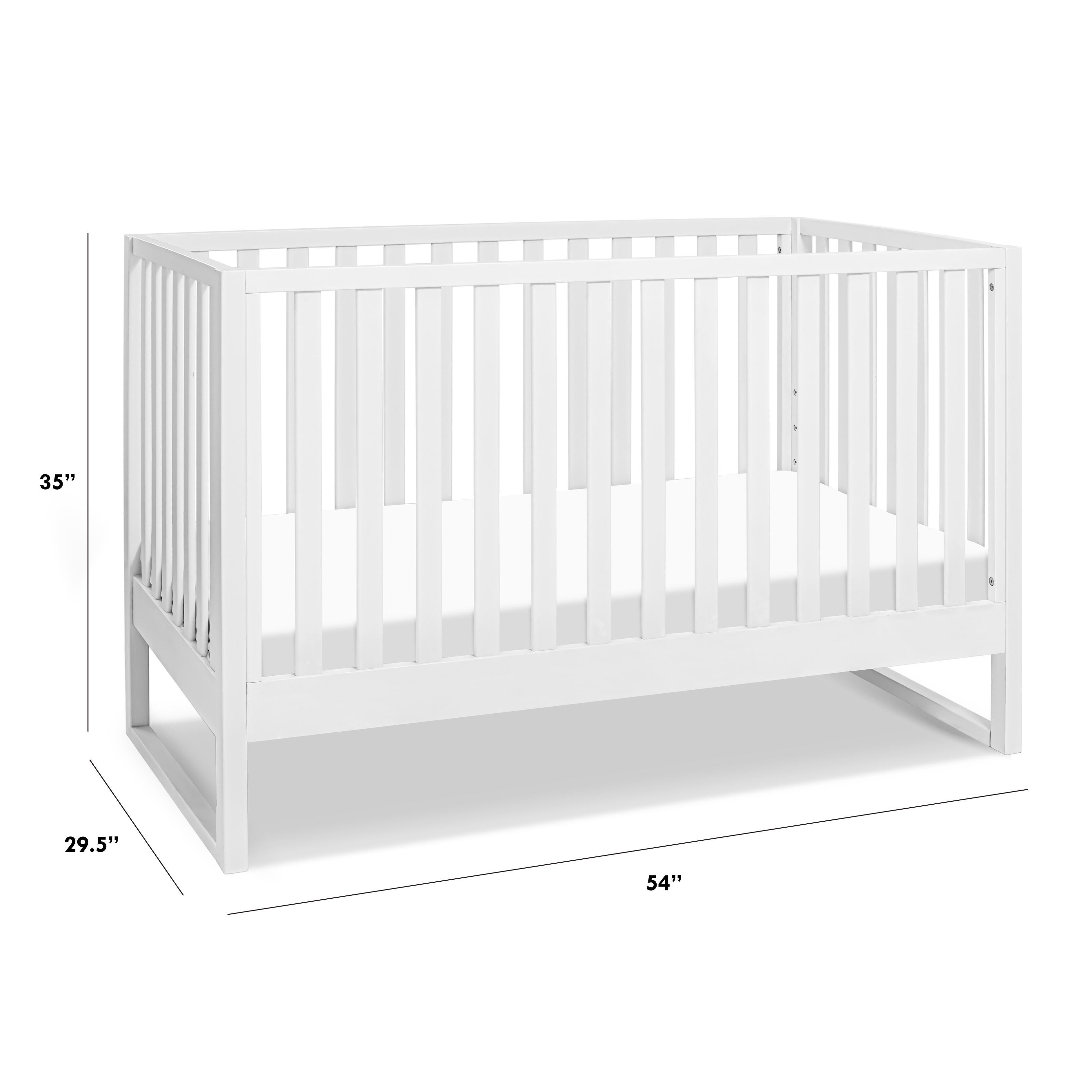 DaVinci Hunter 3-in-1 Convertible Crib, White, large