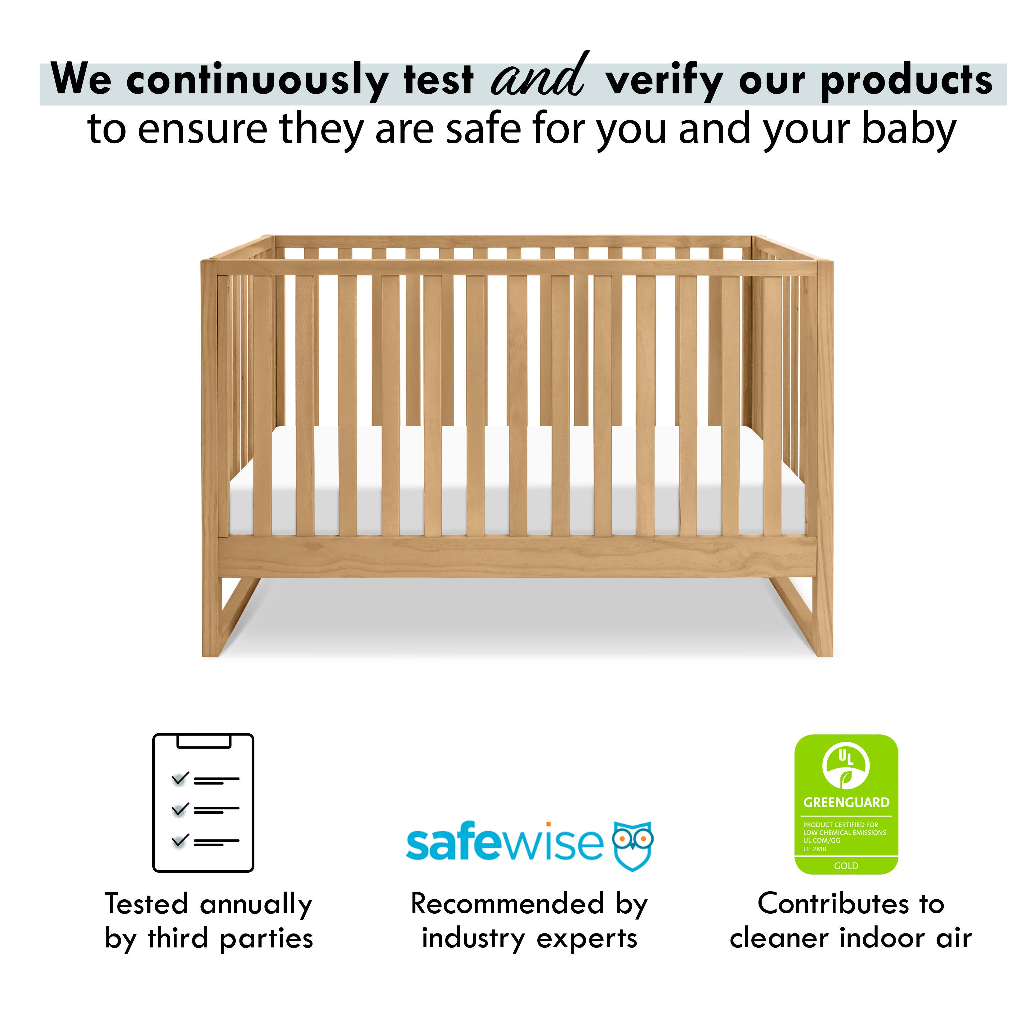 DaVinci Hunter 3-in-1 Convertible Crib, Honey, large