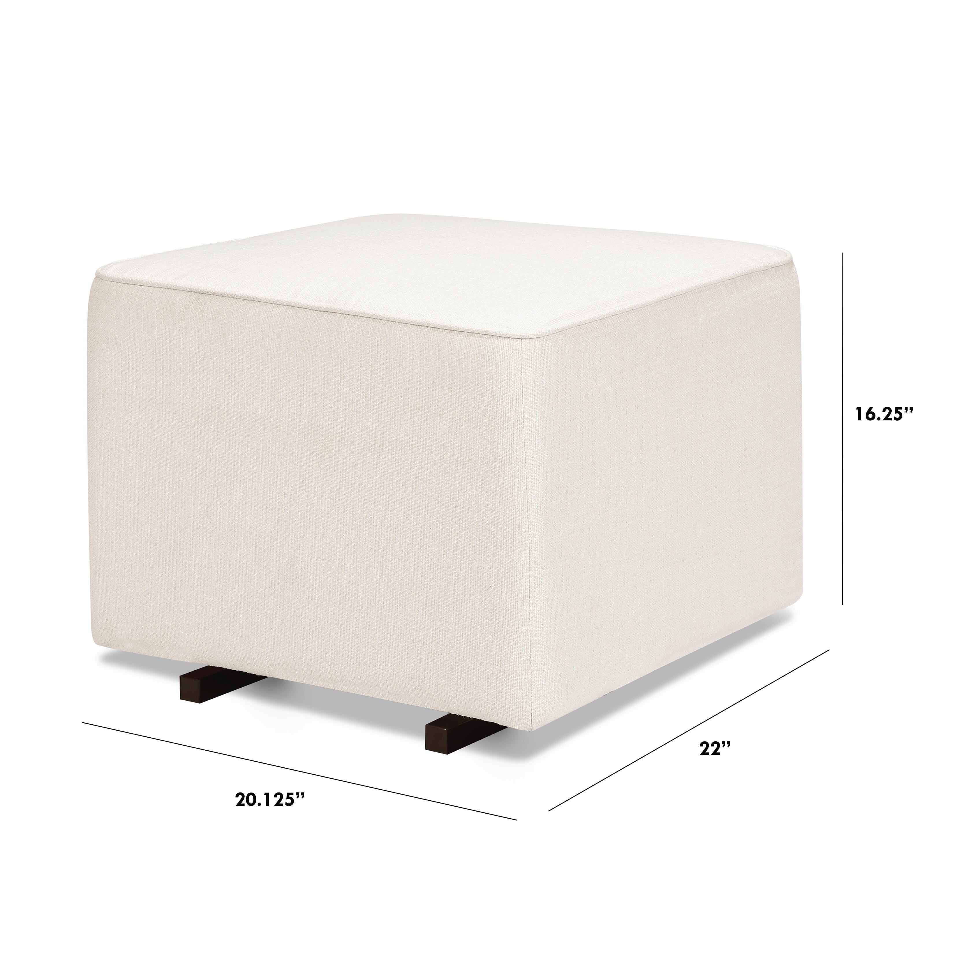 DaVinci Davinci Universal Gliding Ottoman, Cream, large