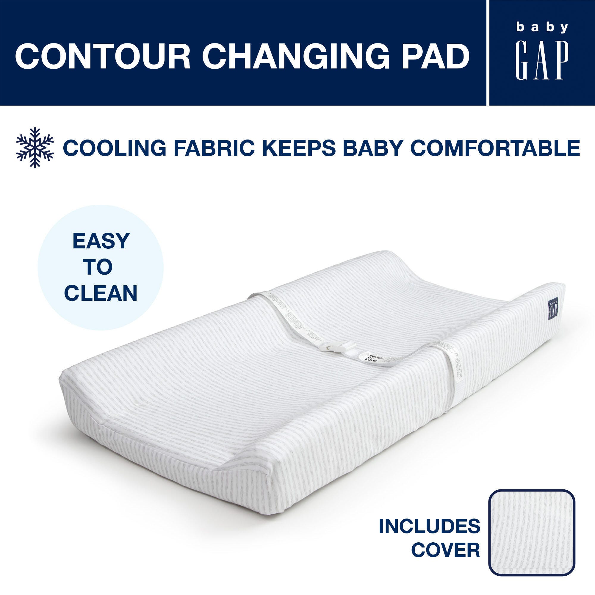 babyGap by Delta Children Contoured Changing Pad with Cooling Cover, , large