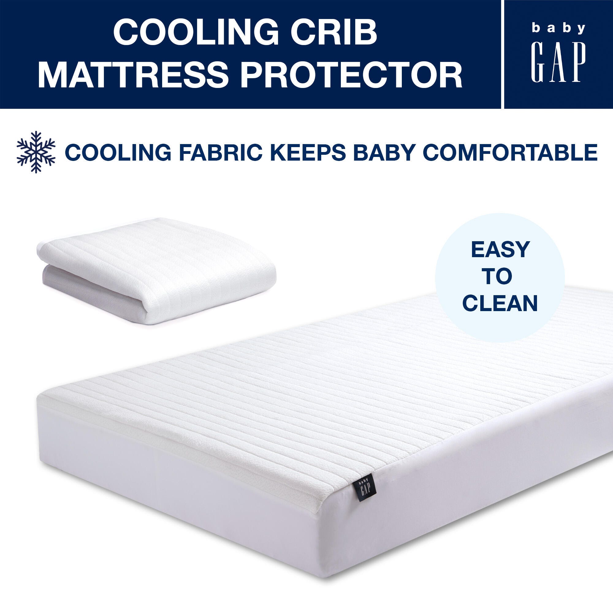 babyGap by Delta Children Cooling Crib Mattress Pad/Protector, , large