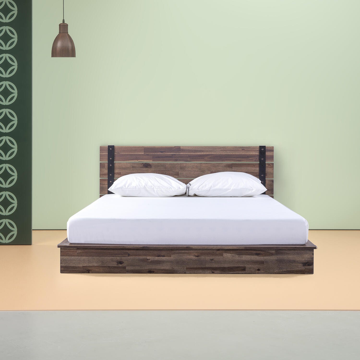ZINUS Nash Full Platform Bed Frame, Brown, large
