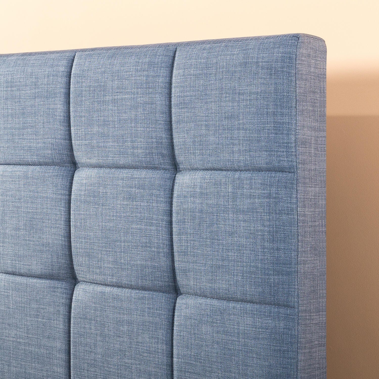 ZINUS Axel Full Platform Bed, Blue Slate, large