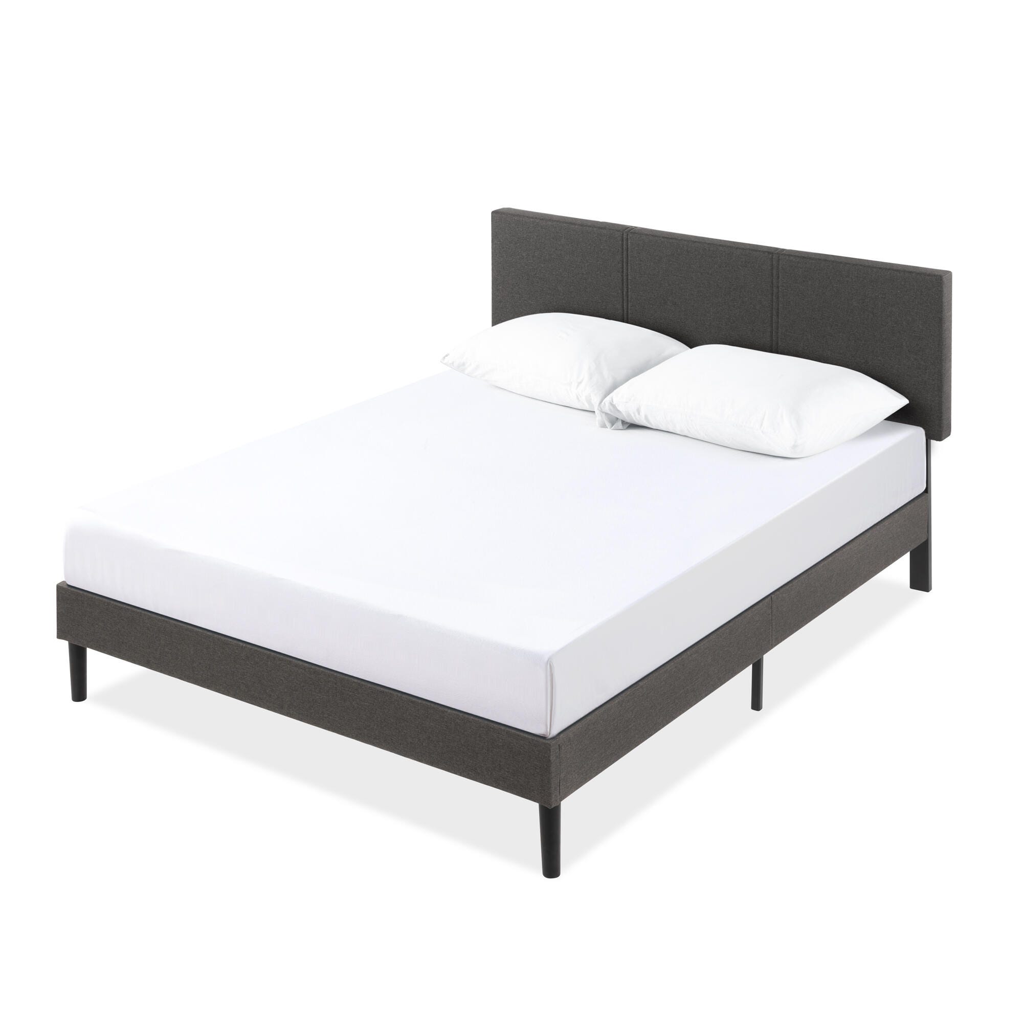 ZINUS Platform Queen Bed Frame with Slatted Headboard | Ashley