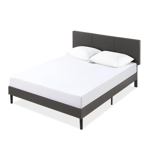 ZINUS Platform Full Bed Frame with Split Headboard