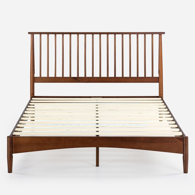 ZINUS Platform Queen Bed Frame with Slatted Headboard