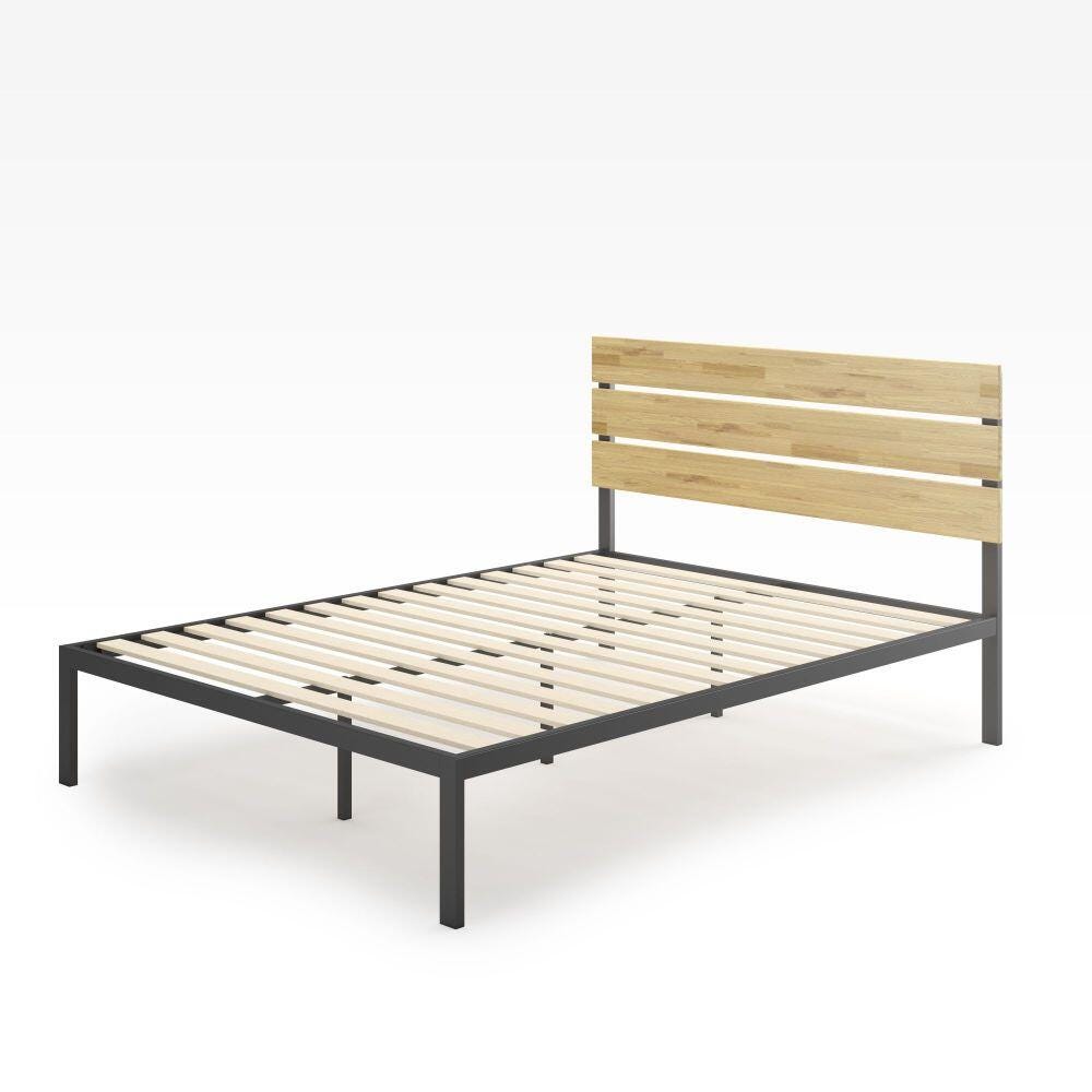 ZINUS Beckett Twin/Twin XL Platform Bed Frame, Brown, large